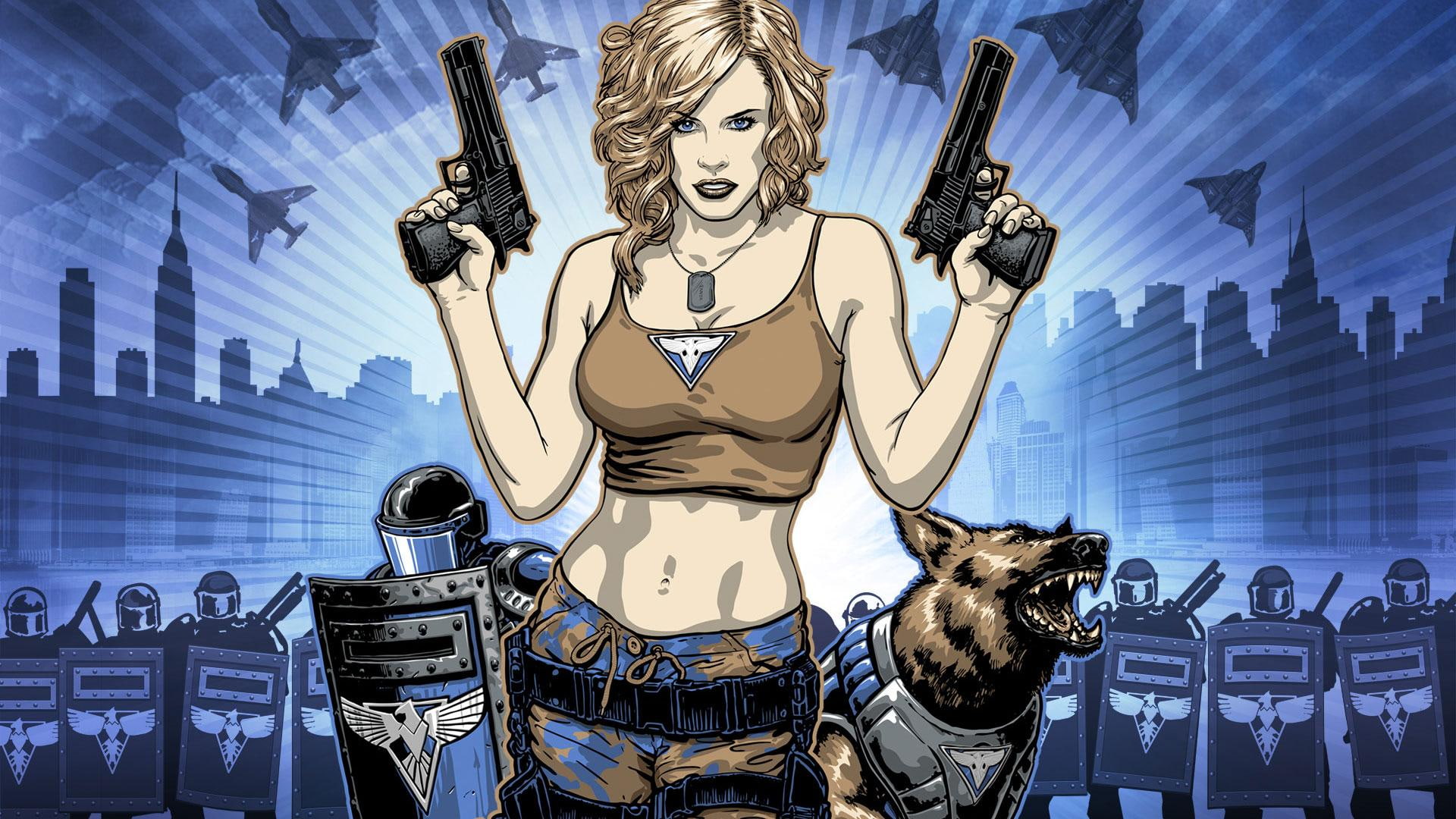 games, 1080P, amp, alert, c, red, HD Wallpaper