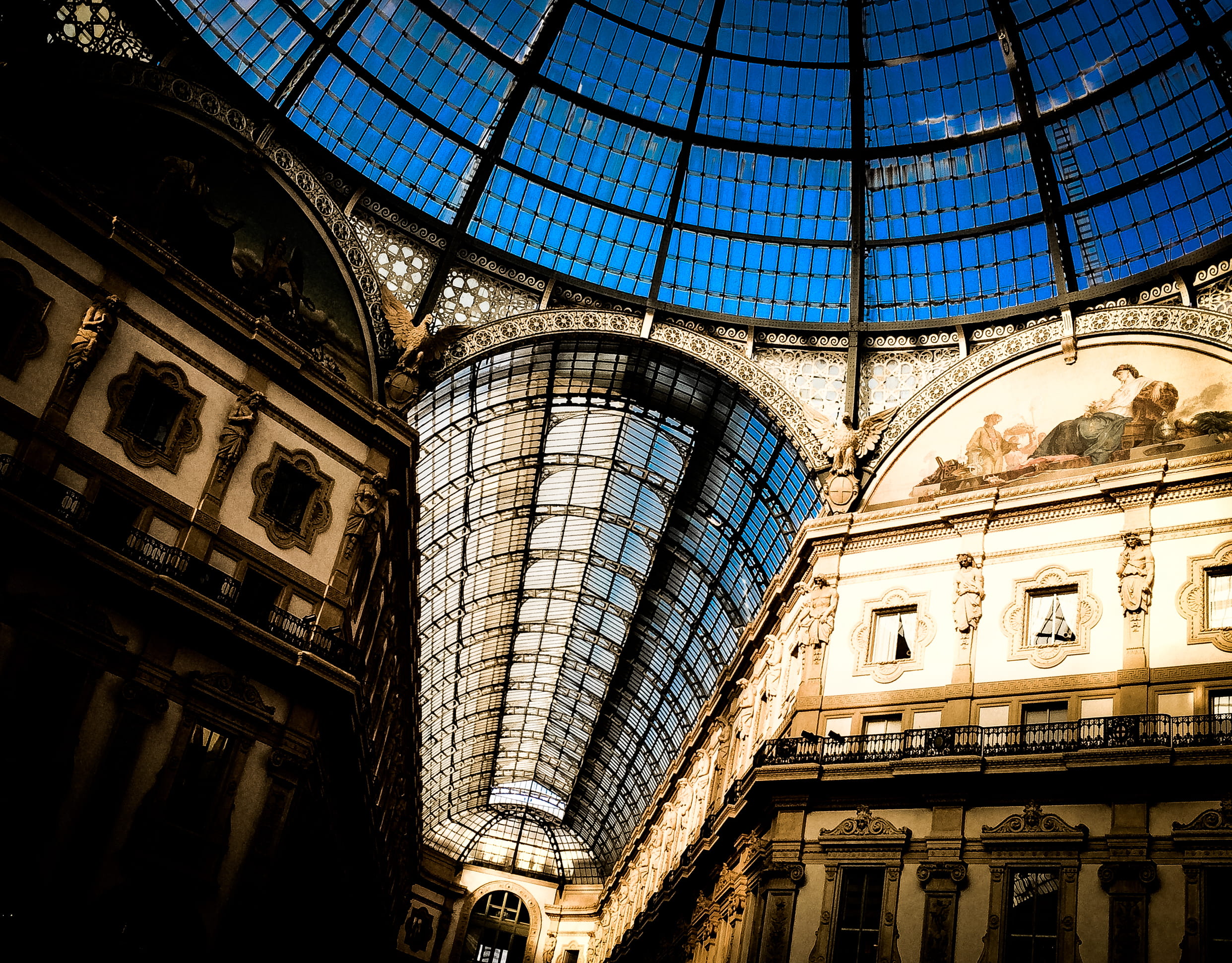 sunlight, medieval, ornate, building exterior, old city, metropolitan city of milan, the past, dome, ceiling, built structure, no people, italy, travel, HD Wallpaper