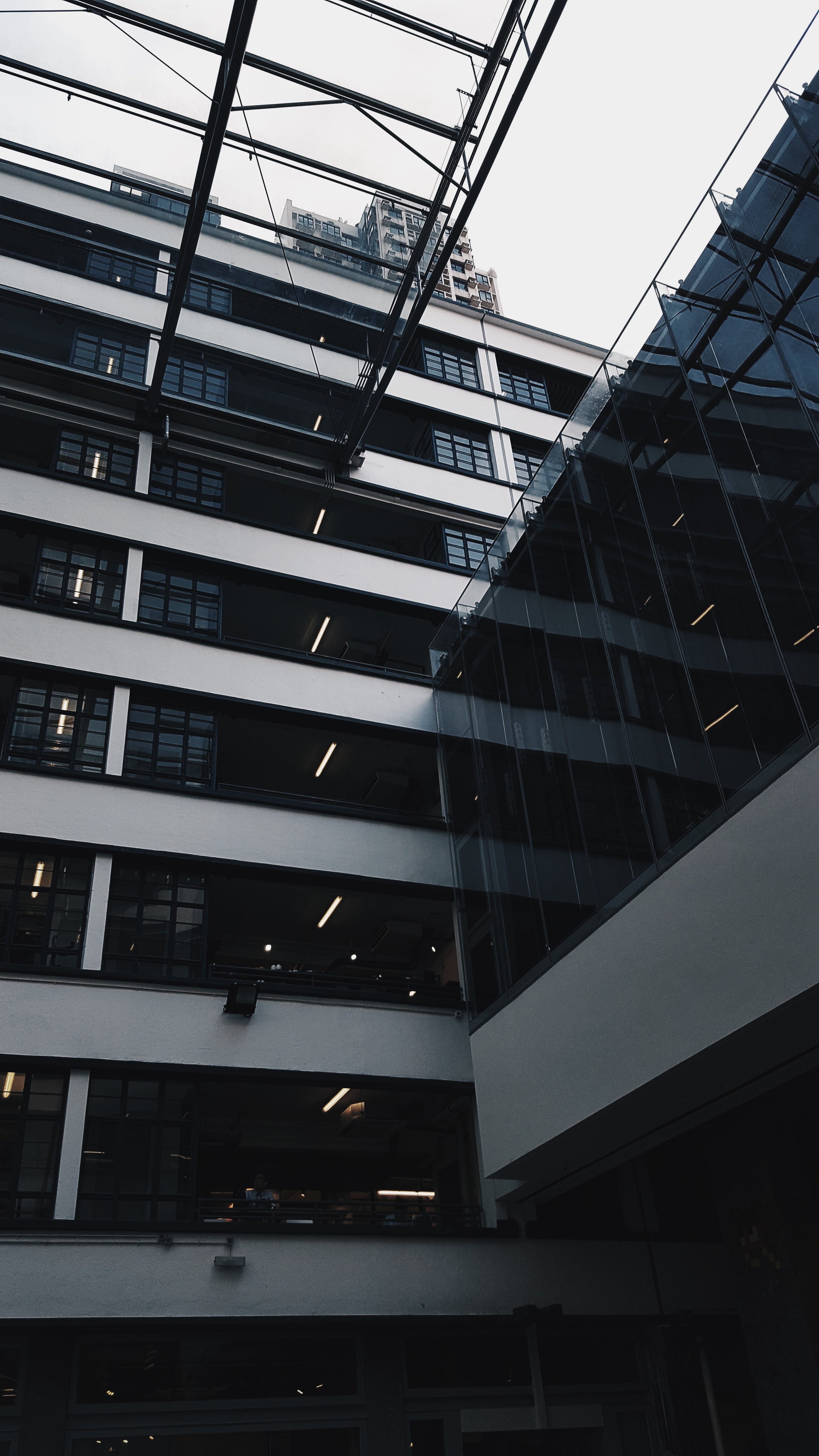 modern, outdoors, city, building, development, tall - high, wooden, 5K, office building exterior, display, low angle view, minimalism, no people, cabinet, Phone HD Wallpaper