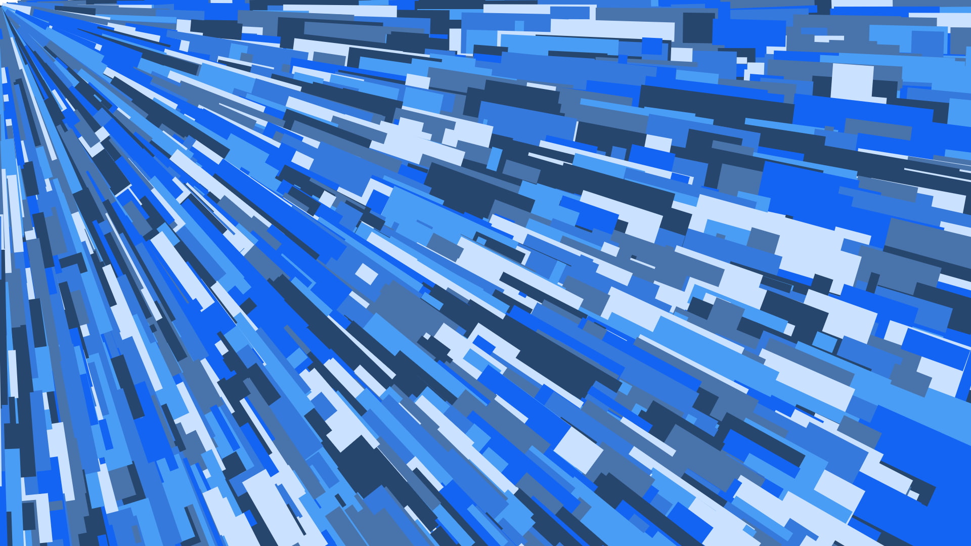 rectangle, lines, CGI, blue, digital art, abstract, simple, 1080P, cyan, HD Wallpaper