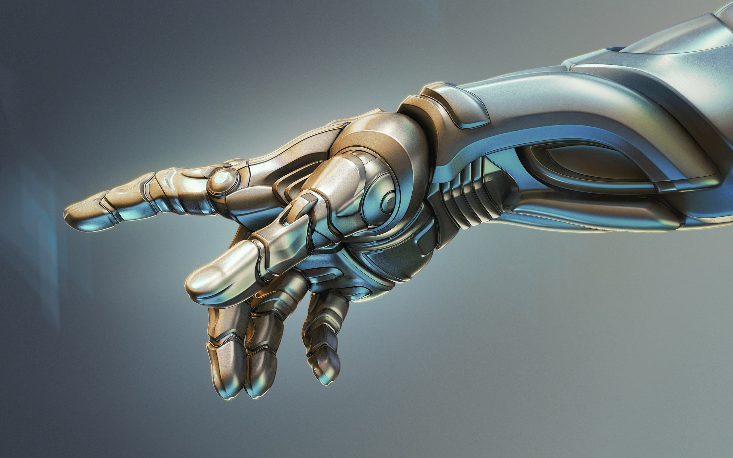 cyborg, mechanism, robot, 2K, hand, HD Wallpaper