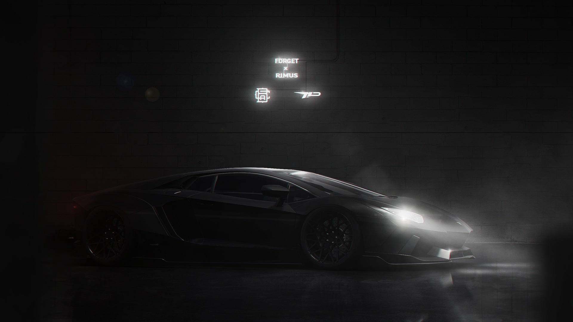 supercars, vehicle, Lamborghini, dark, 1080P, car, artwork, HD Wallpaper