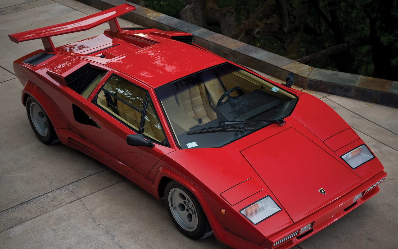 luxury, 720P, hd, cars, red, lamborghini, car, countach, HD Wallpaper