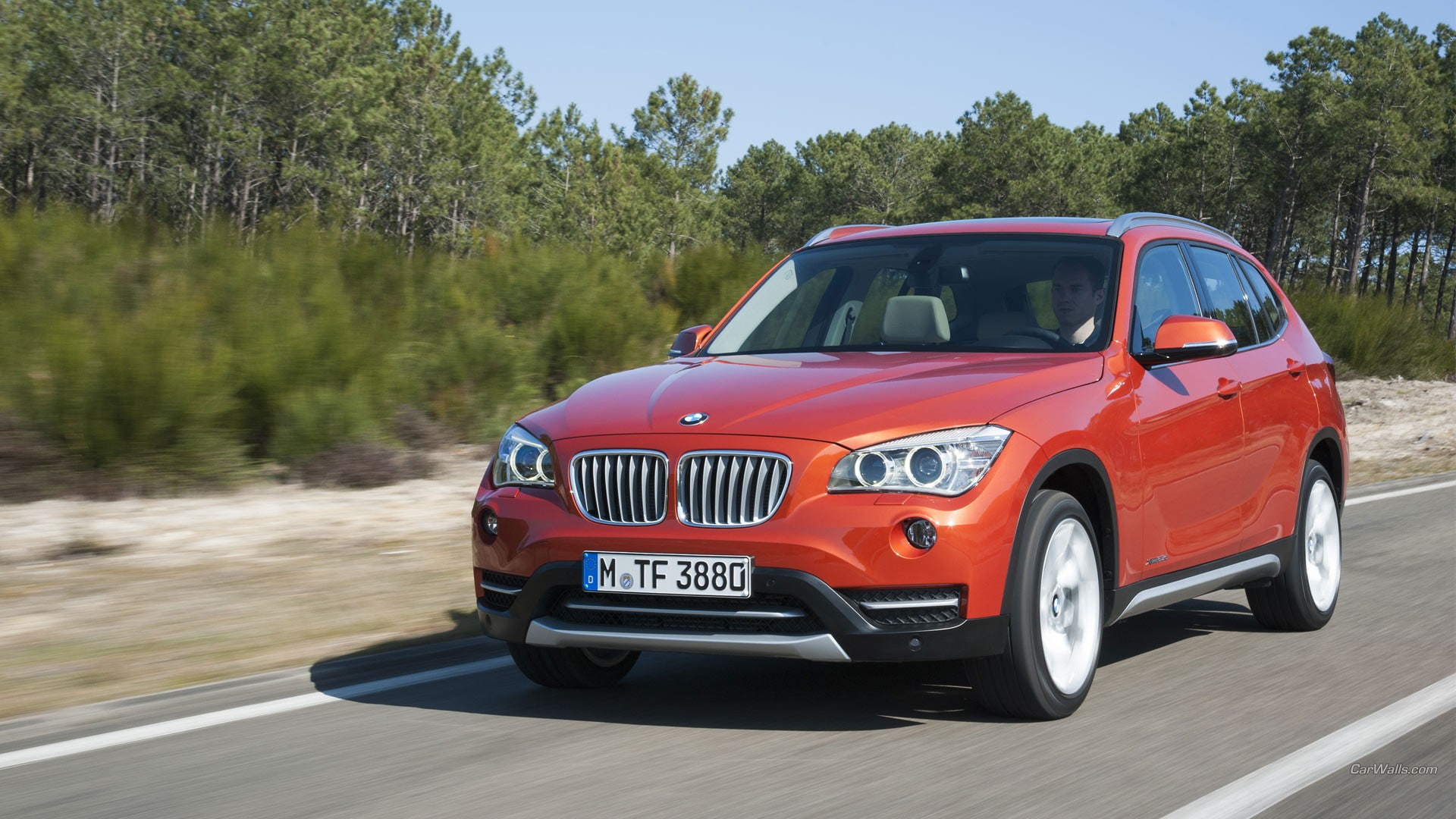 vehicle, red cars, car, 1080P, BMW, BMW X1, HD Wallpaper