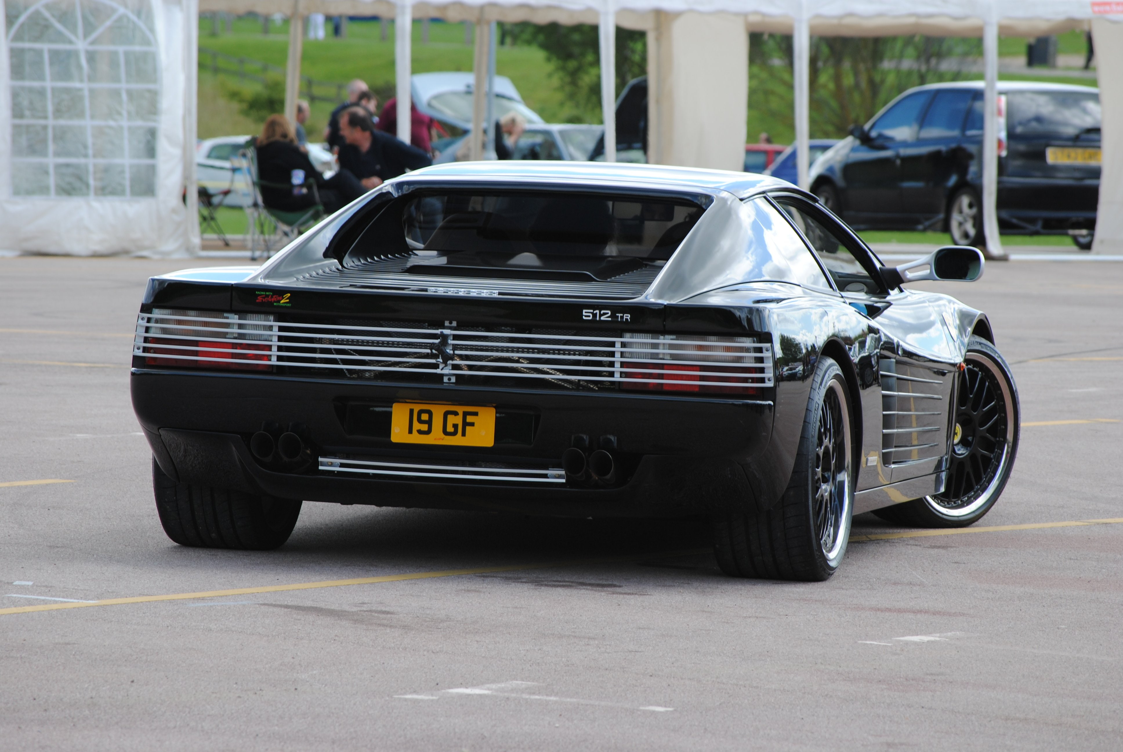 cars, 512, italia, supercars, 4K, testarossa, f512, ferrari, black, HD Wallpaper