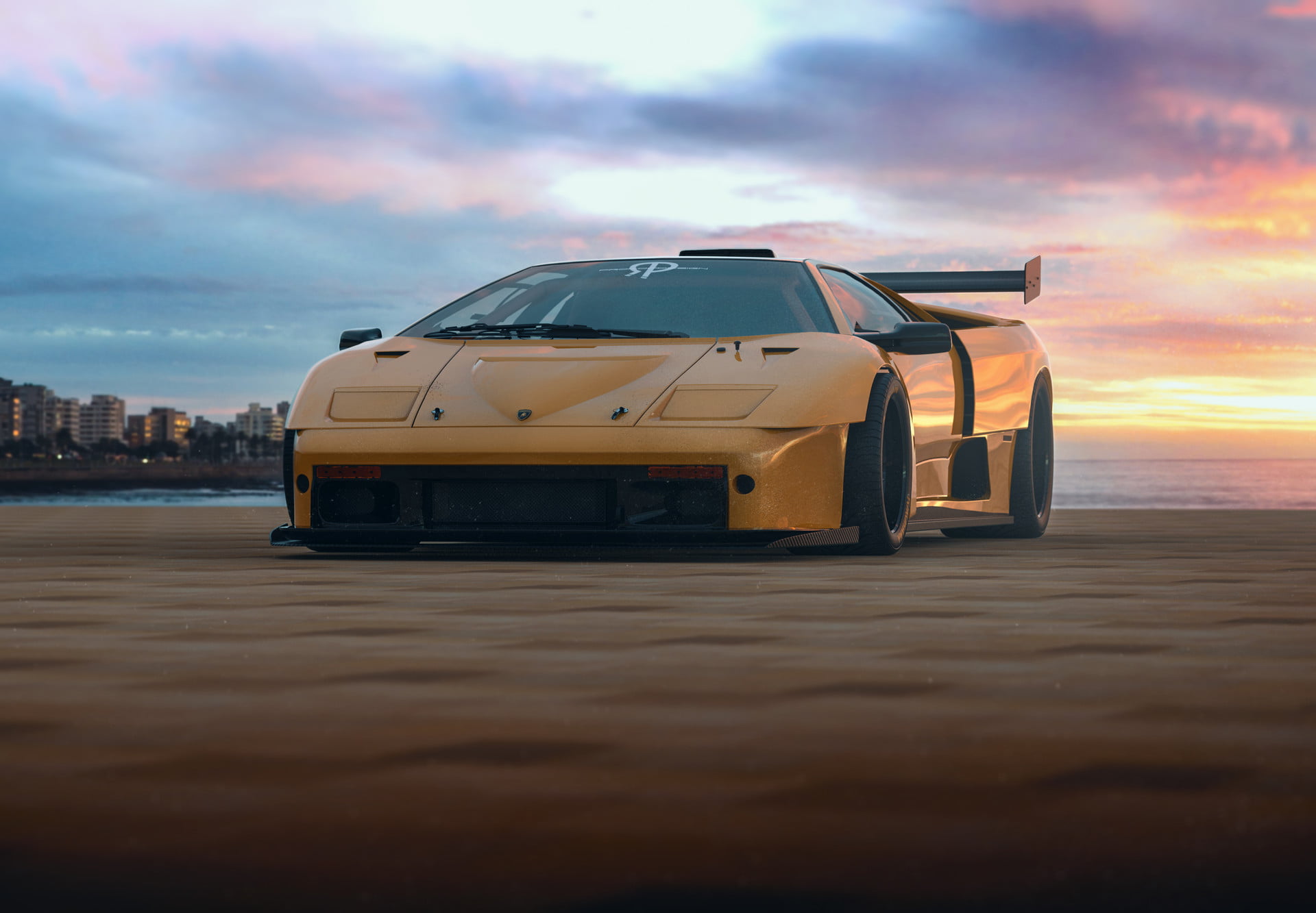 Lamborghini Diablo GTR, Lamborghini Diablo, 1080P, Lamborghini, HD Wallpaper