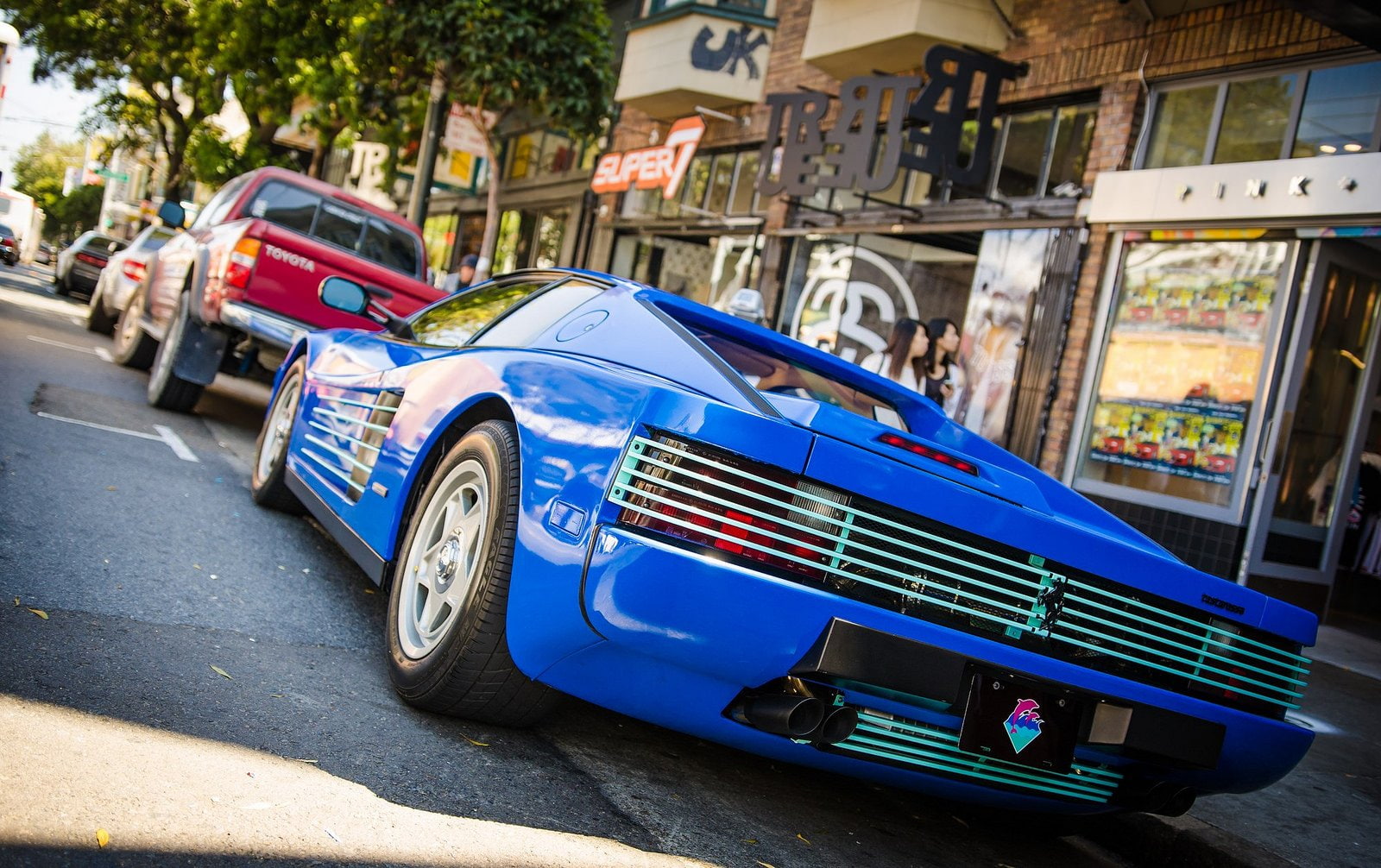 720P, ferrari, cars, testarossa, 512, f512, supercars, blue, italia, HD Wallpaper