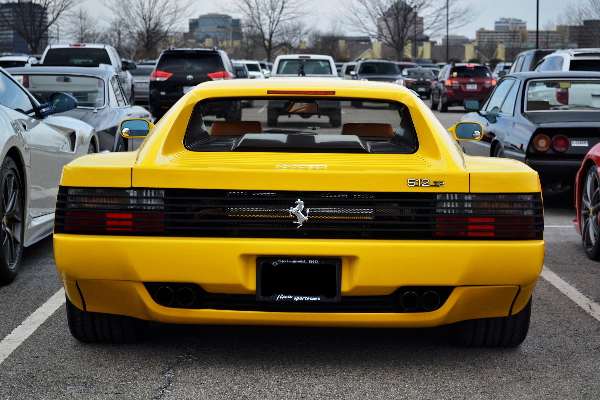 jaune, f512, testarossa, supercars, yellow, ferrari, 512, 1080P, cars, italia, HD Wallpaper