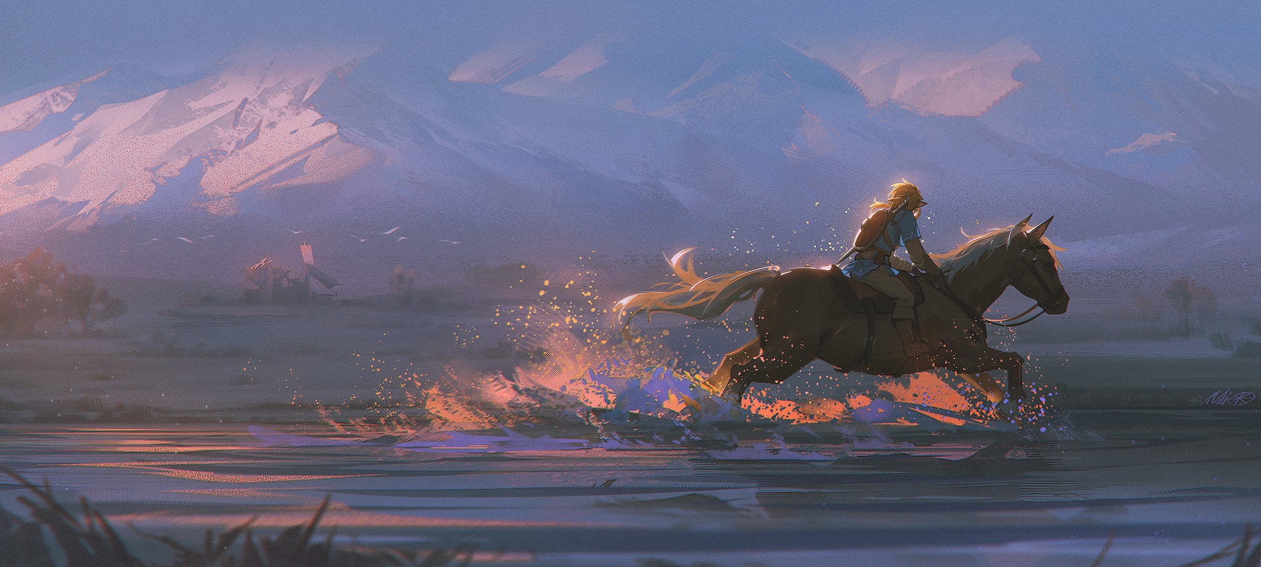 Link, fan art, digital art, Alzi米, video games, 1080P, The Legend of Zelda, HD Wallpaper