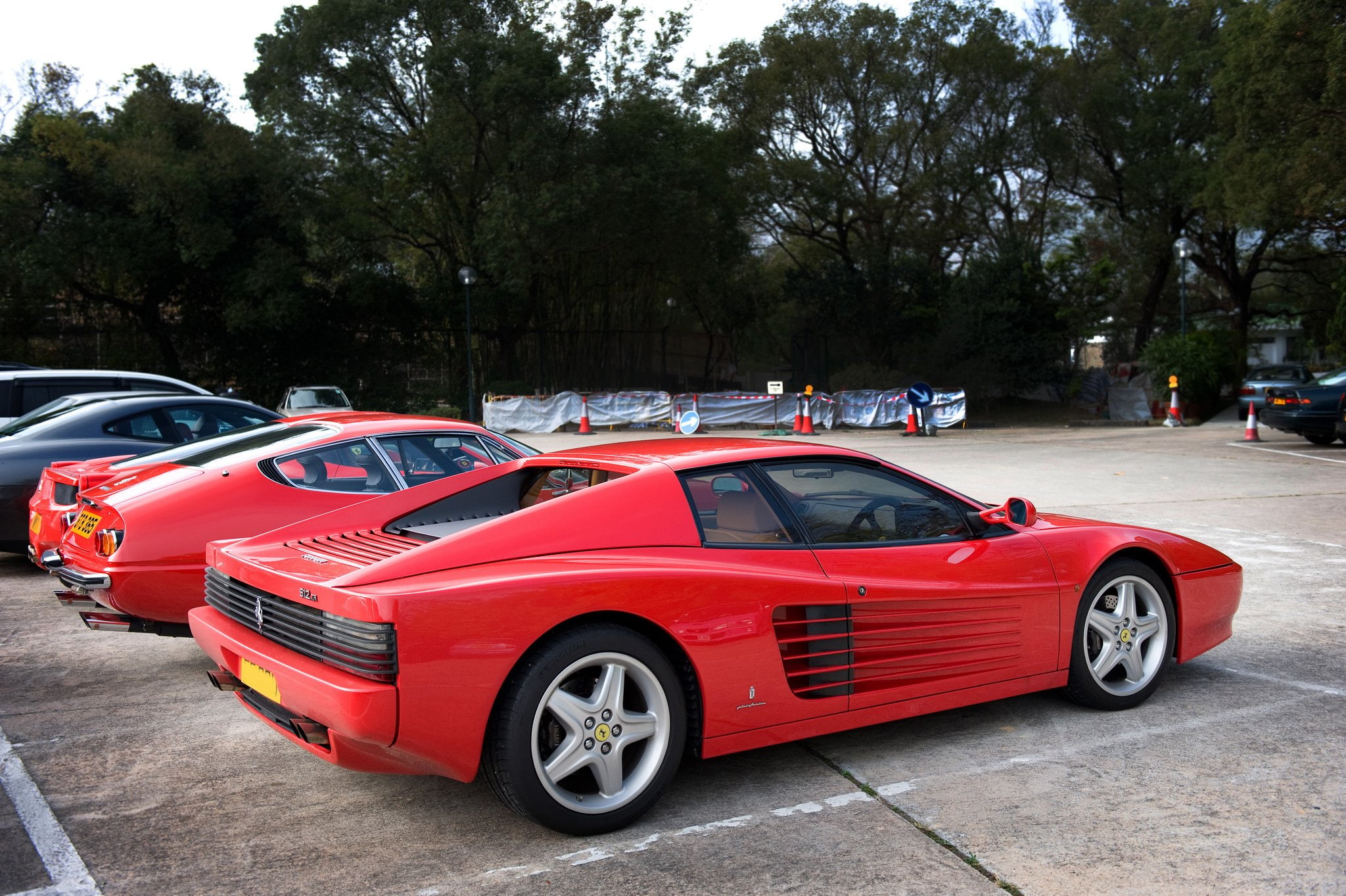 rouge, 512, cars, italia, 1080P, testarossa, supercars, ferrari, red, f512, HD Wallpaper