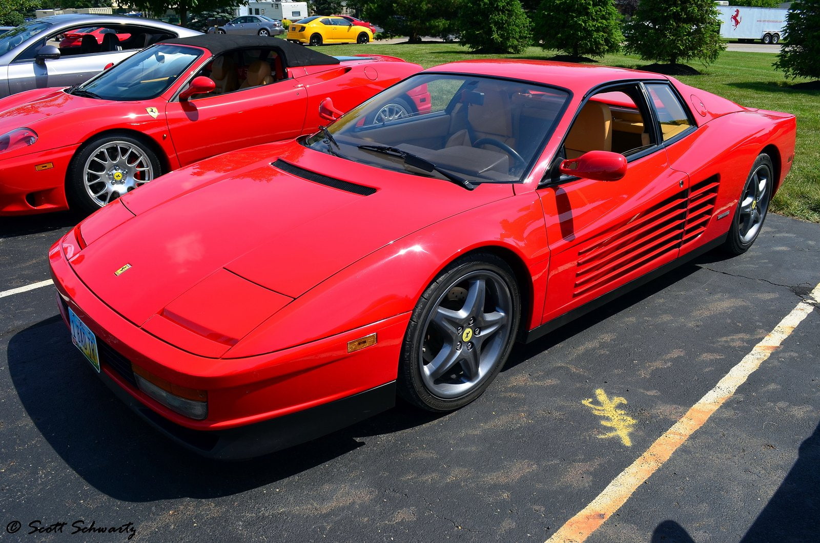 512, 720P, supercars, f512, cars, rouge, red, testarossa, ferrari, italia, HD Wallpaper