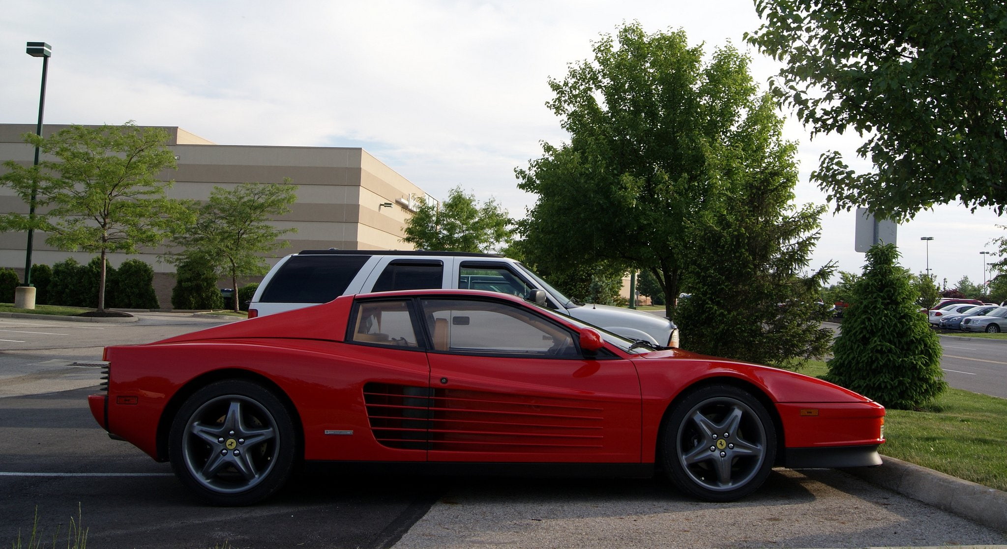 f512, red, supercars, ferrari, 1080P, rouge, testarossa, italia, 512, cars, HD Wallpaper