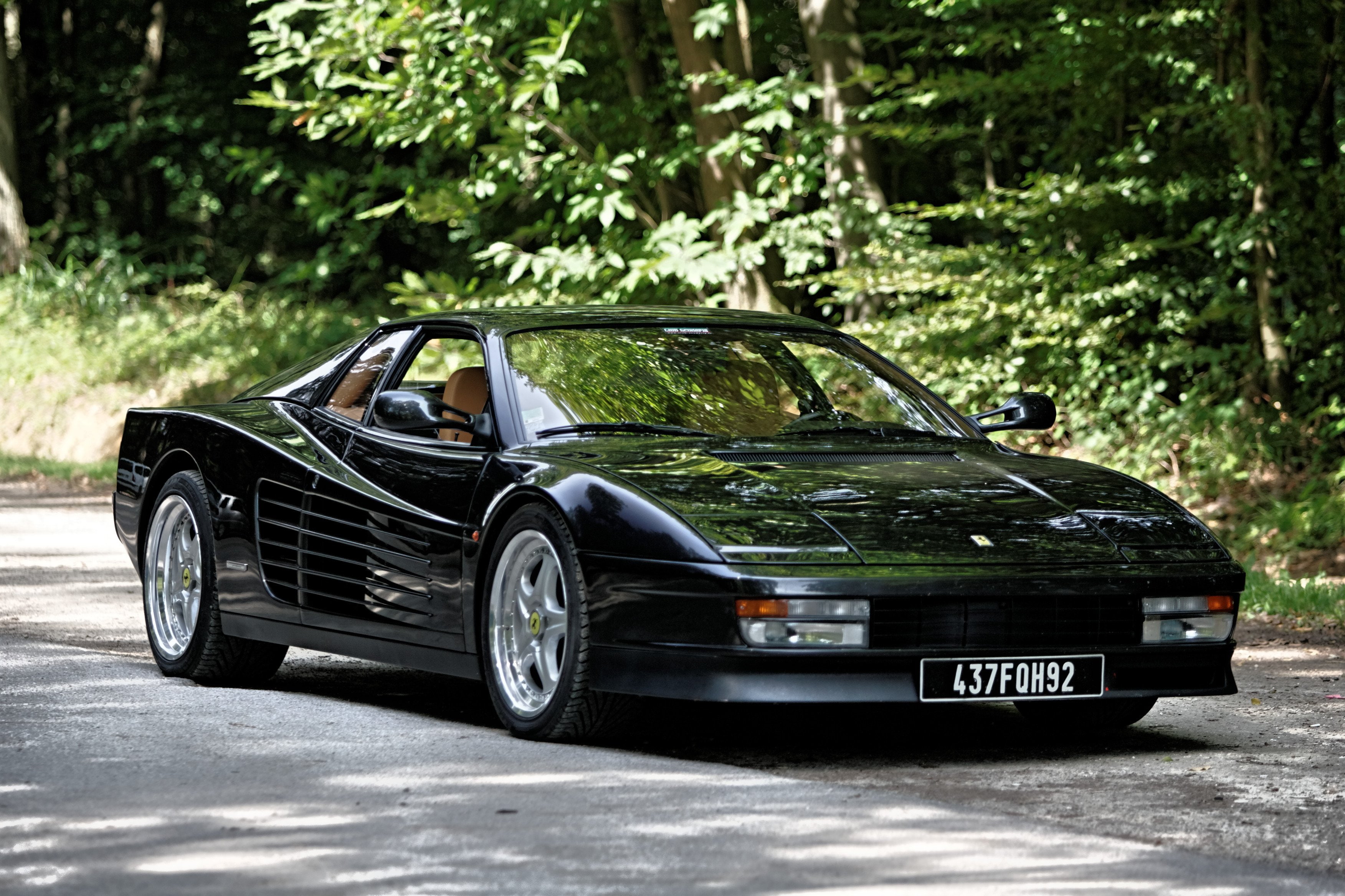 italia, cars, 2K, supercars, ferrari, black, 512, f512, testarossa, HD Wallpaper
