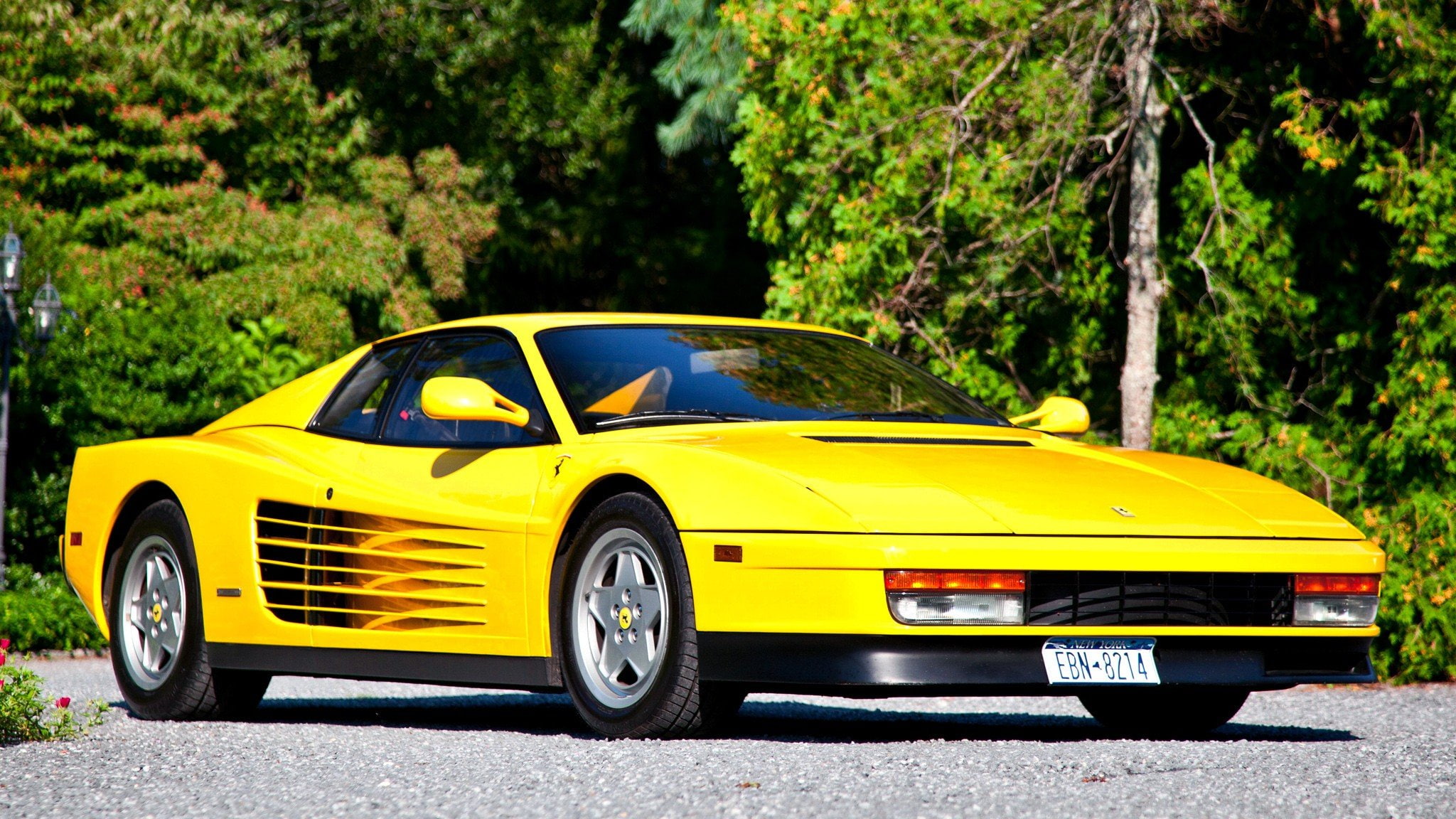 italia, f512, ferrari, cars, jaune, yellow, 1080P, supercars, testarossa, 512, HD Wallpaper