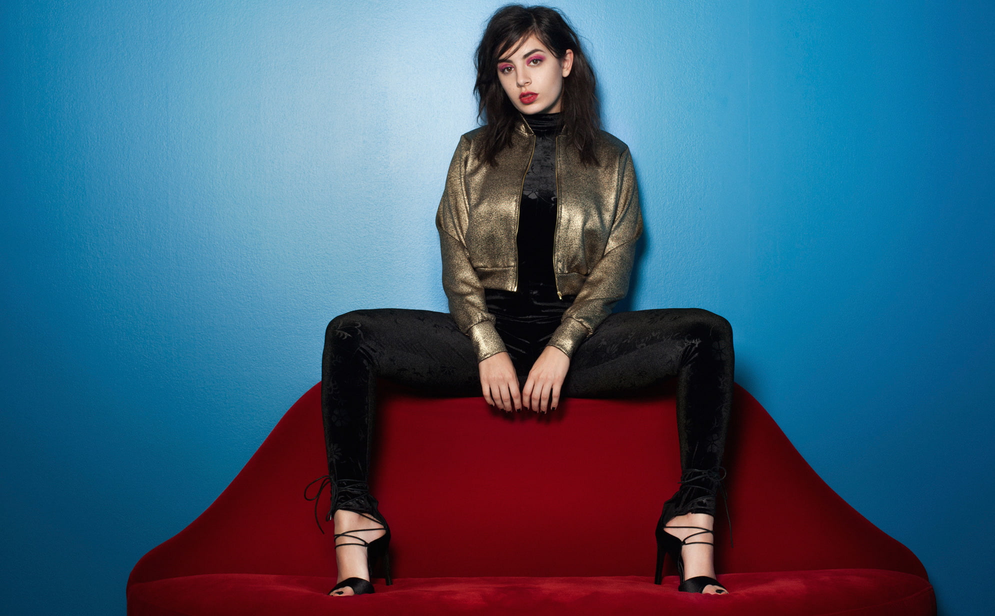 for the brand, Charli XCX, at the photo shoot, 1080P, Boohoo, HD Wallpaper