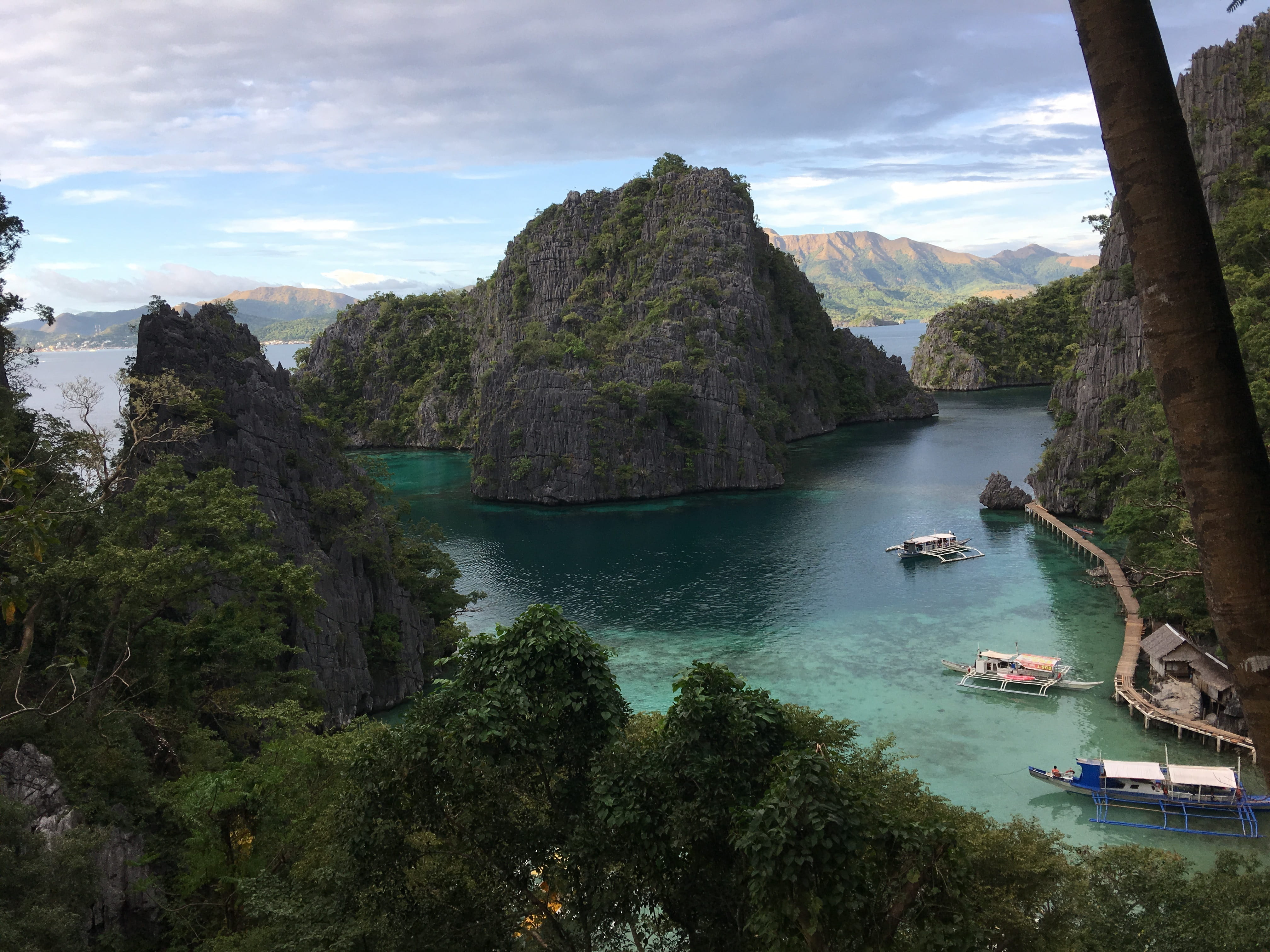 tranquil scene, non-urban scene, tranquility, surrounded, cliff, coastline, Lagoon, day, nature, famous Place, formation, Philippines, mode of transportation, HD Wallpaper