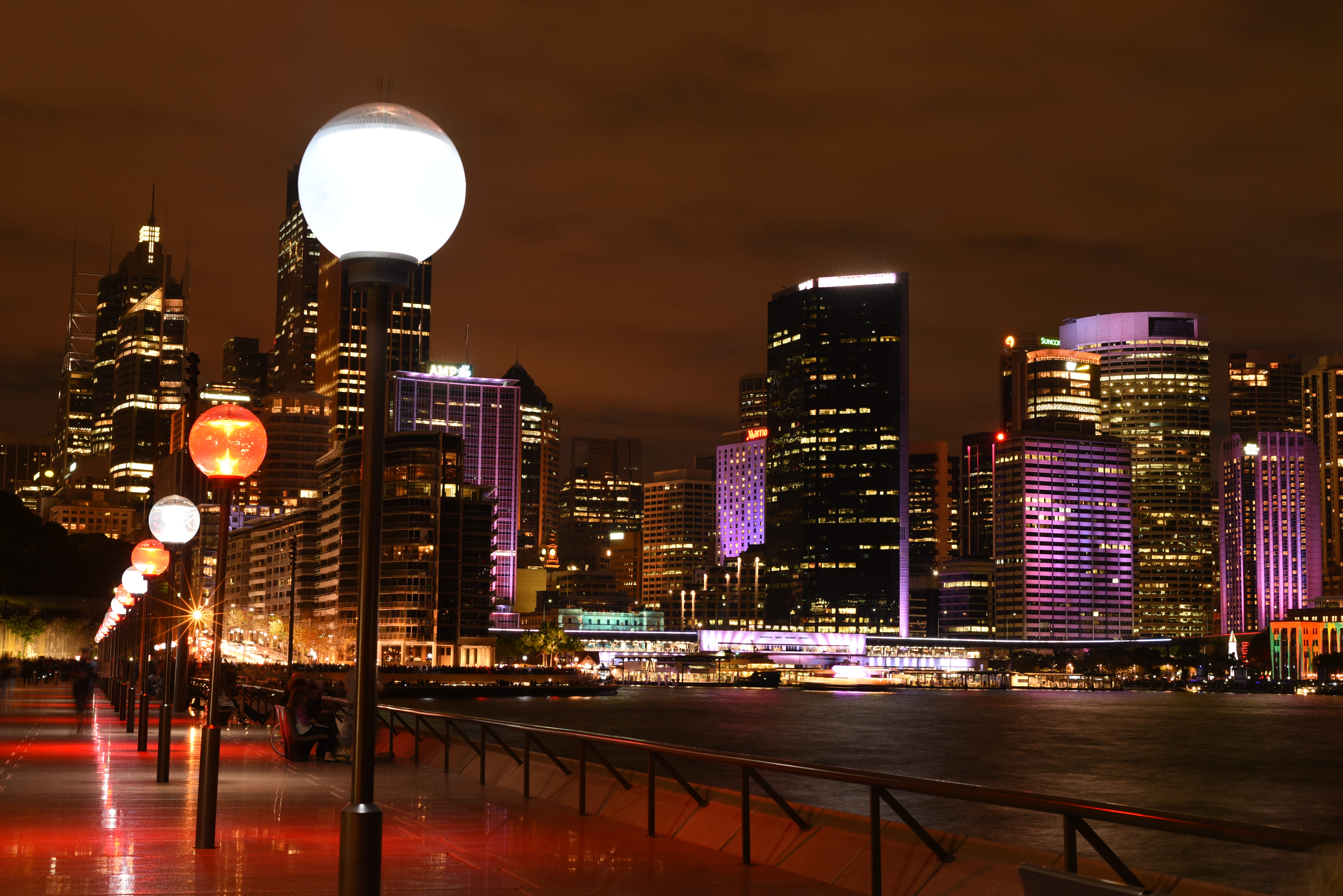 buildings, nature, travel destinations, sky, waterfront, bridge, water, dusk, urban skyline, hotel, city lights, no people, outdoors, skyscraper, tower, HD Wallpaper