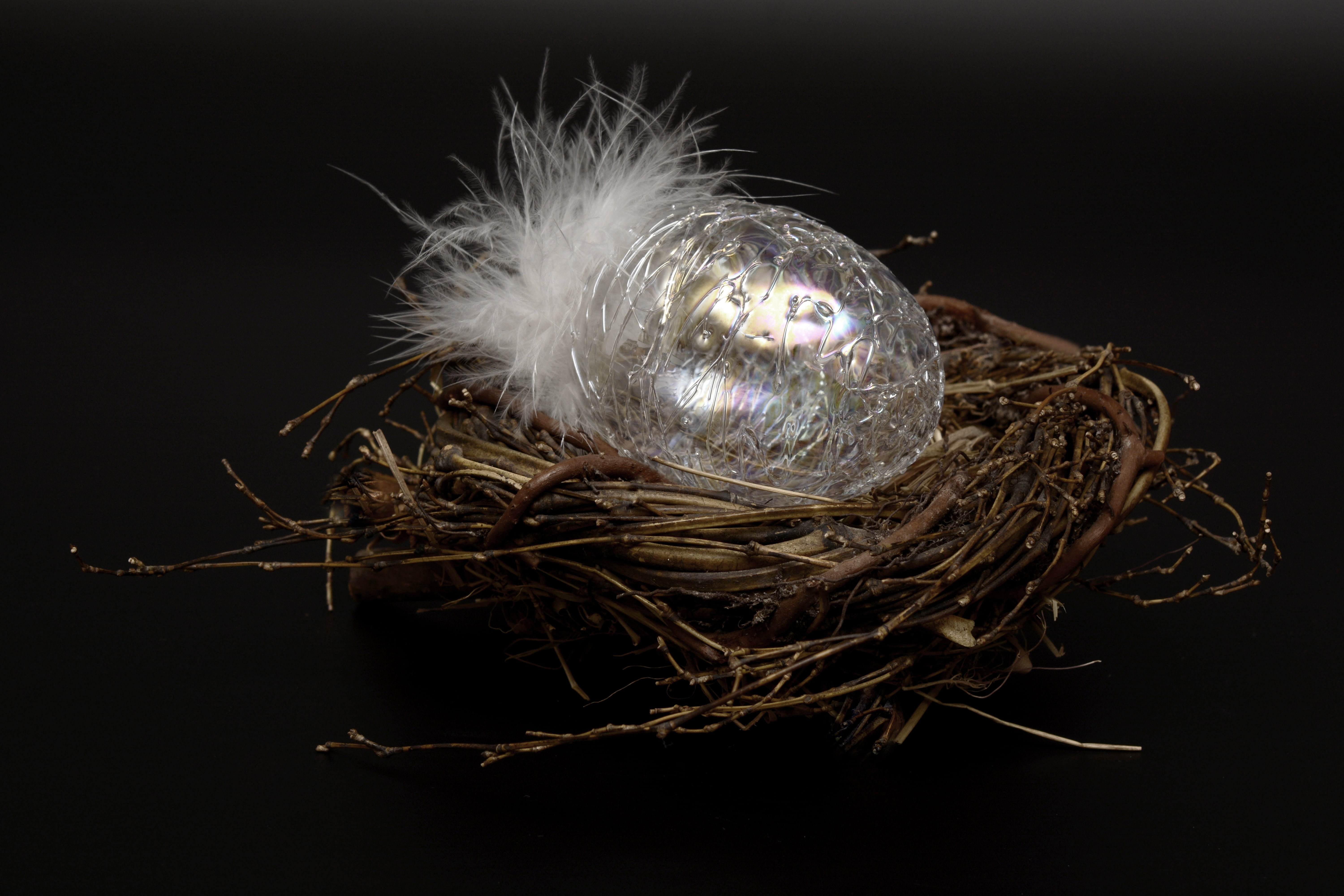 fragility, studio shot, no people, easter egg, oval, animal themes, outdoors, christmas ornament, egg, softness, close-up, close, vulnerability, elegant, HD Wallpaper