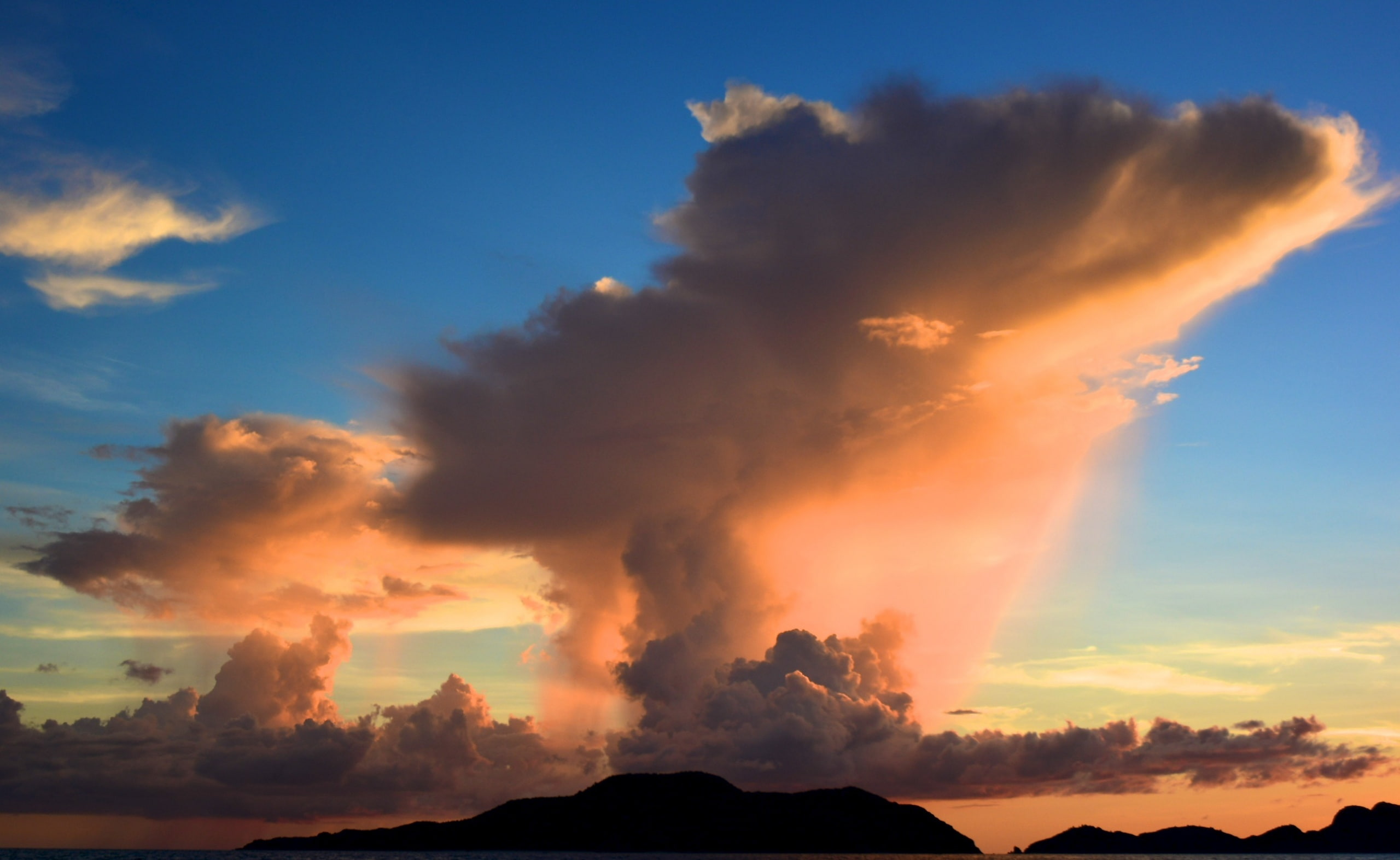 outdoors, 2K, palawan, tranquility, Asia, majestic, orange color, mountain, elnido, Philippines, afsdxzoomnikkor1870mmf3545gifed, scenics - nature, no people, HD Wallpaper
