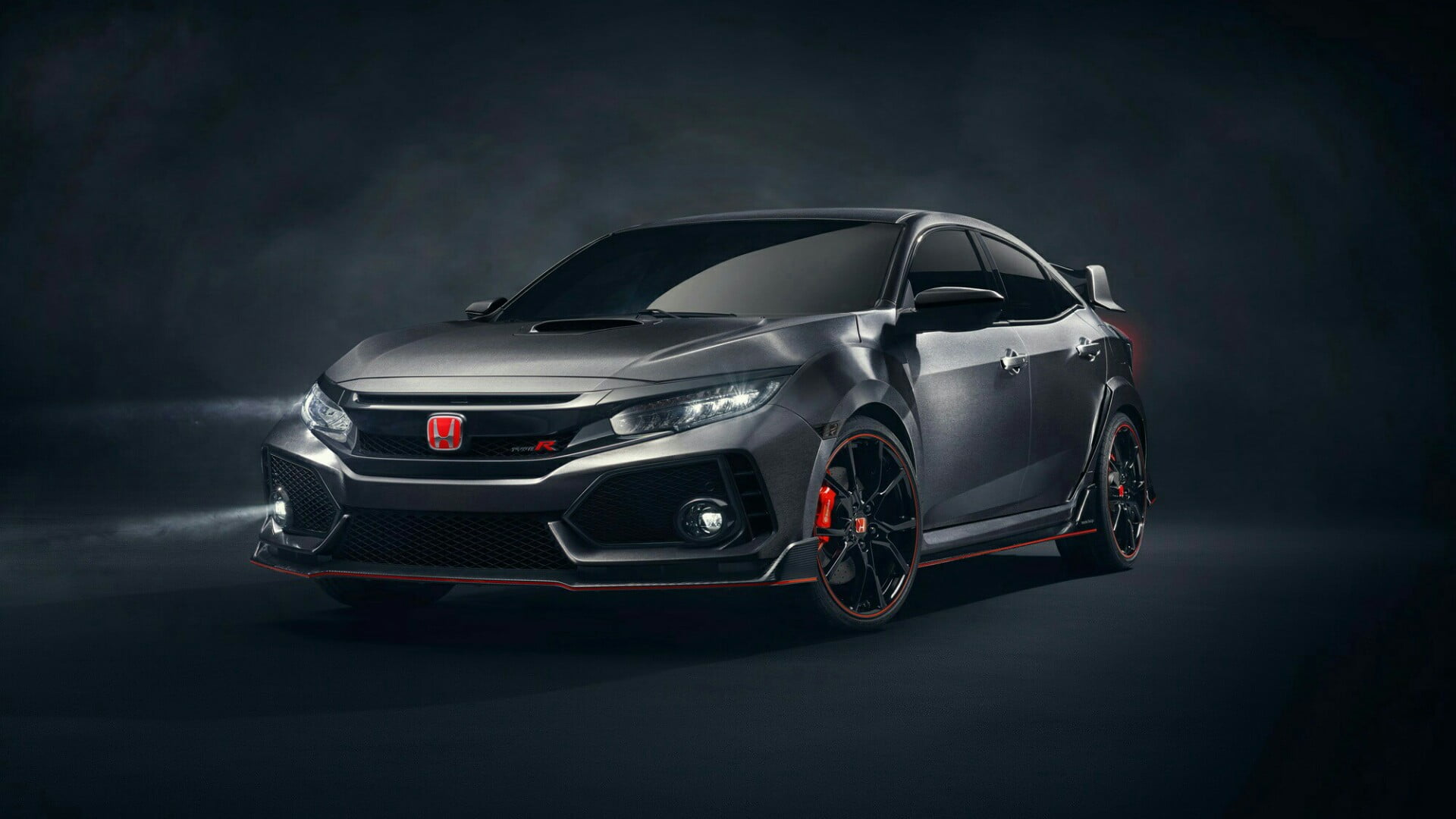 night, car, automotive exterior, motion, black color, road, mode of transportation, black background, land vehicle, sedan, driving, type-r, indoors, on the move, HD Wallpaper