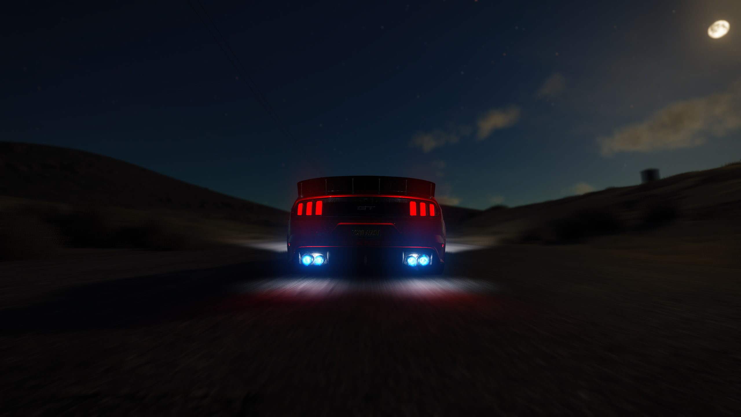 Nitro, car, 2K, The Crew, Ford Mustang GT, HD Wallpaper
