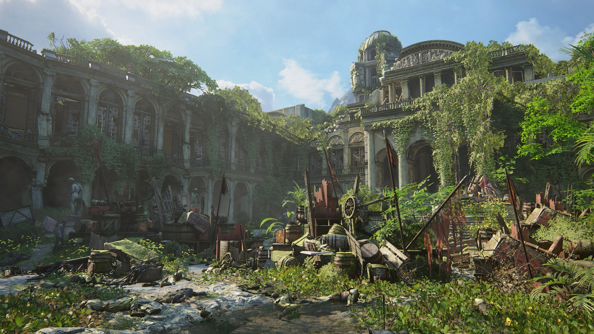 1080P, Uncharted 4: A Thiefs End, Playstation 4, barricades, the battle, Naughty Dog, Libertaliya, HD Wallpaper