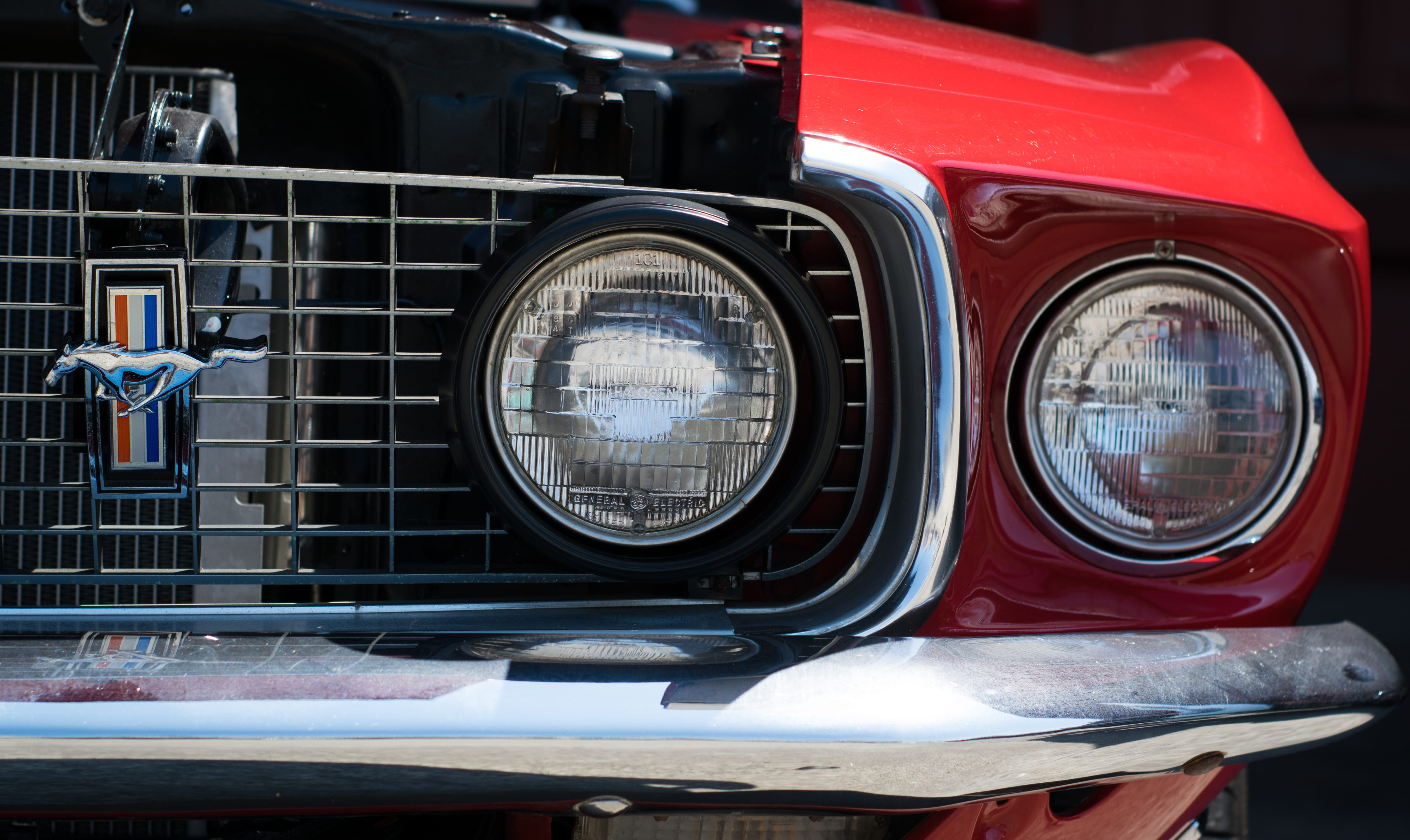 outdoors, retro styled, sports car, truck, ford, land vehicle, lighting equipment, 4K, gilman brewing company, no people, transportation, close-up, glass - material, HD Wallpaper