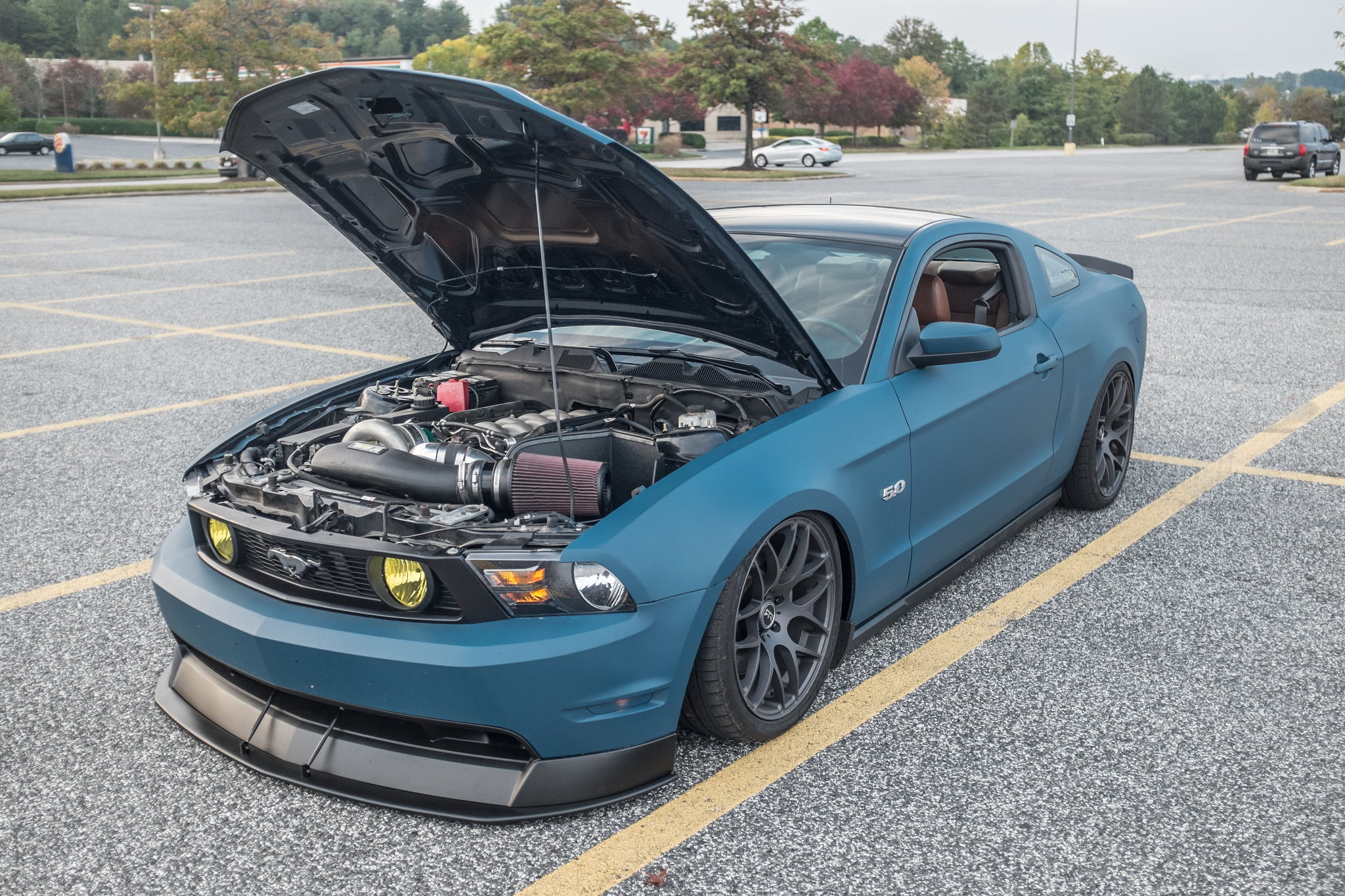 muscle cars, motor vehicle, day, black color, stationary, vintage car, mode of transportation, Shelby GT, green, road, wheel, transportation, vehicle, engines, HD Wallpaper