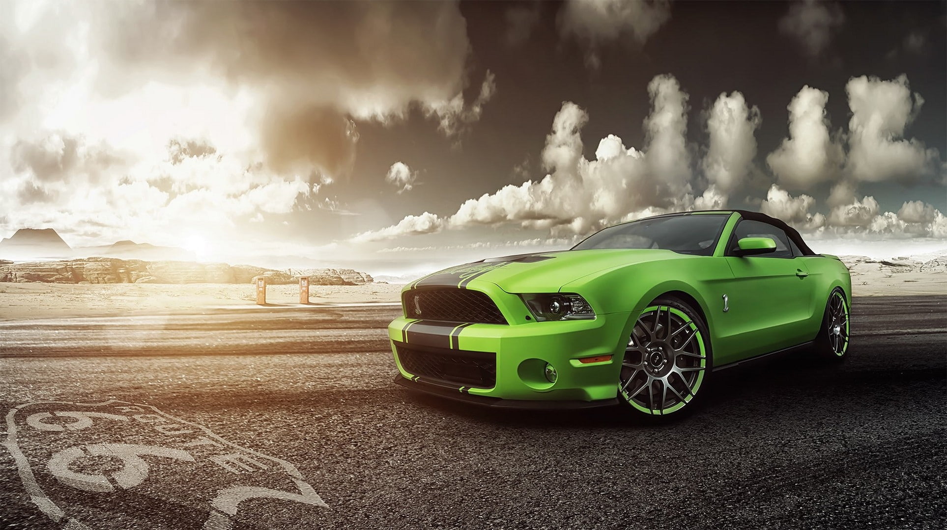 car, Green Cars, Shelby GT, 1080P, Ford Mustang, HD Wallpaper