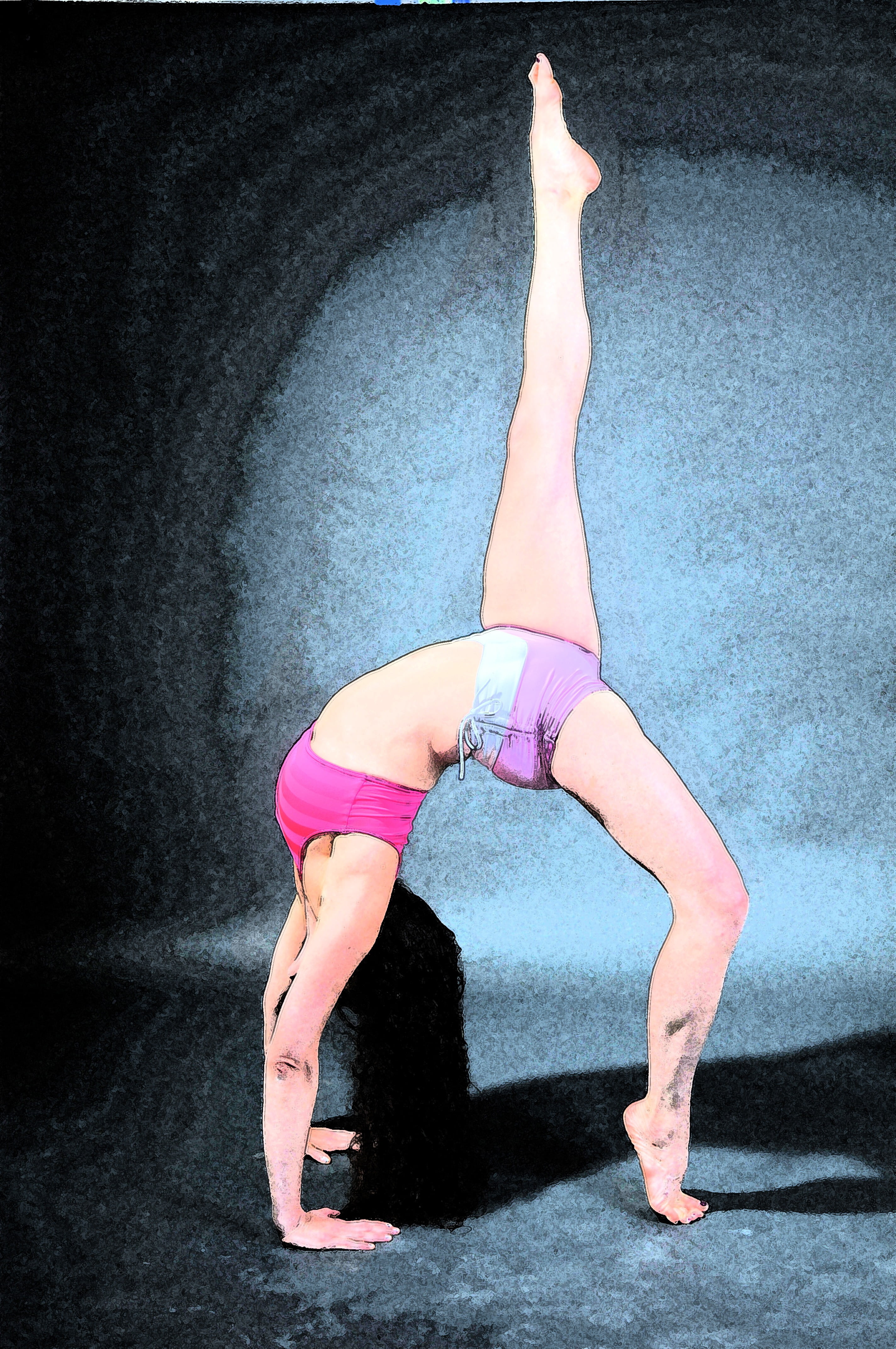 handstand, yoga, clothing, one person, full length, dance, physical activity, leisure activity, effort, healthy lifestyle, 4K, sport, exercising, illustration, Phone HD Wallpaper