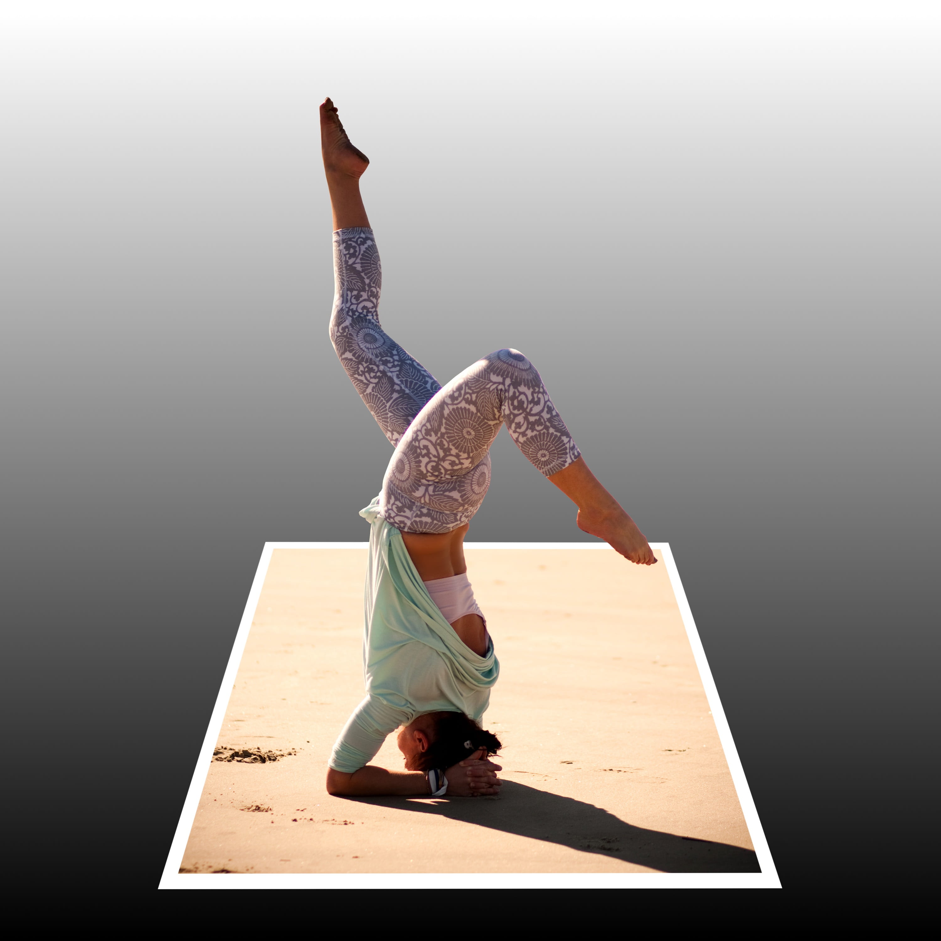 Sporty, flexibility, healthy lifestyle, photo manipulation, sun, young women, soil, young adult, Limber, learn handstand, one woman only, real people, lifestyles, Phone HD Wallpaper