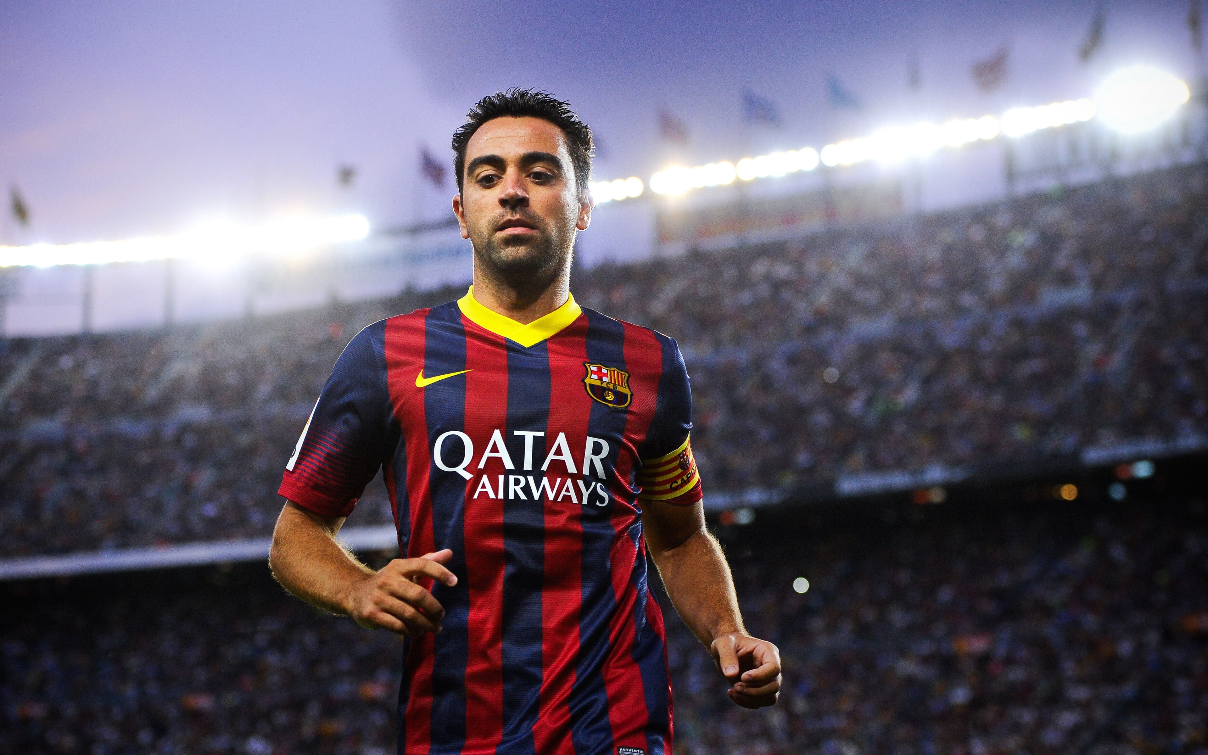 spain, 4K, xavi, stadium, match, star, HD Wallpaper