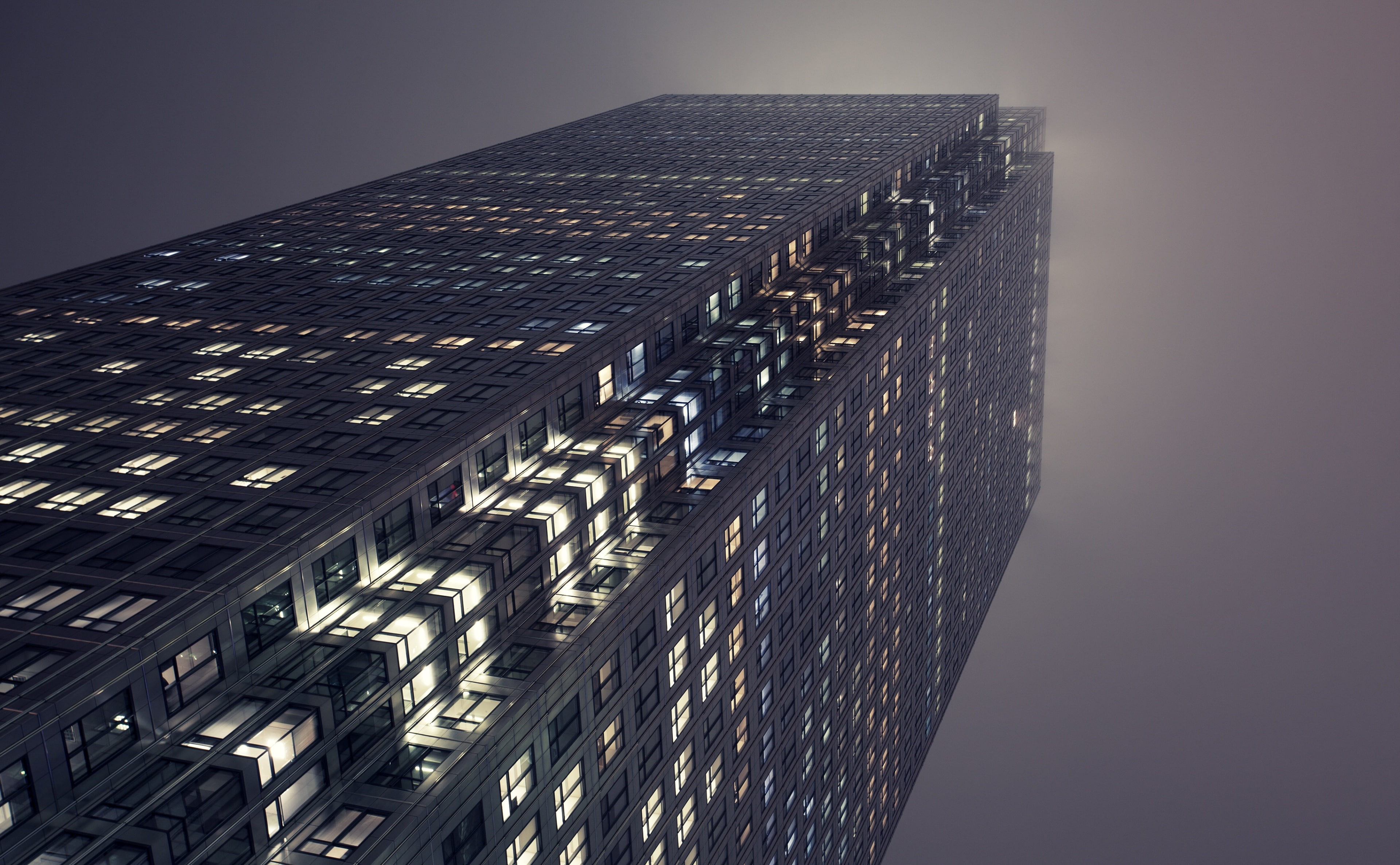 skyscraper, nature, modern, financial district, rise, illuminated, outdoors, clear sky, tall - high, sky, high, illustration, night, mkbhd, building, building exterior, HD Wallpaper