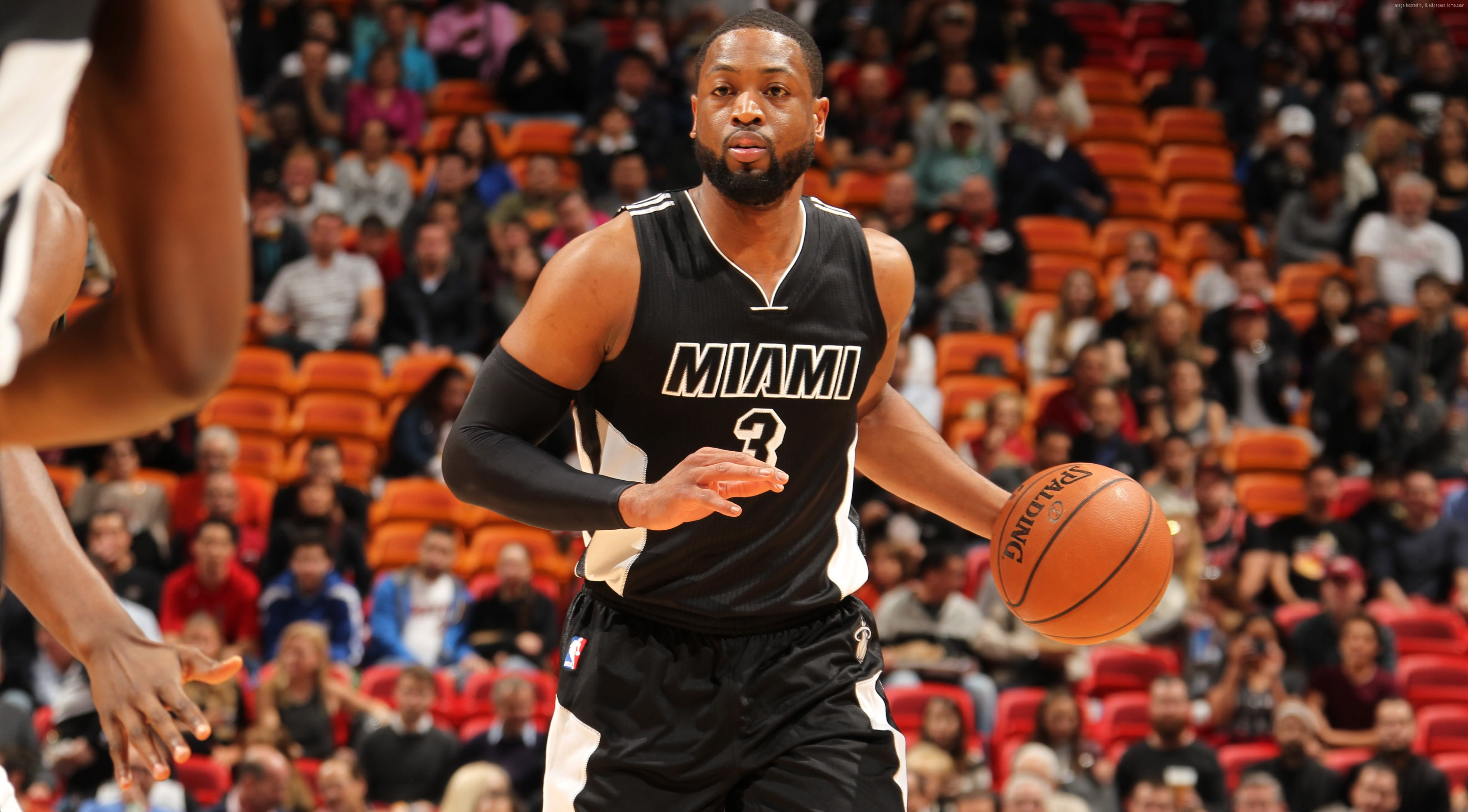 4K, Dwyane Wade, basketball, Miami Heat, 4K, NBA, HD Wallpaper