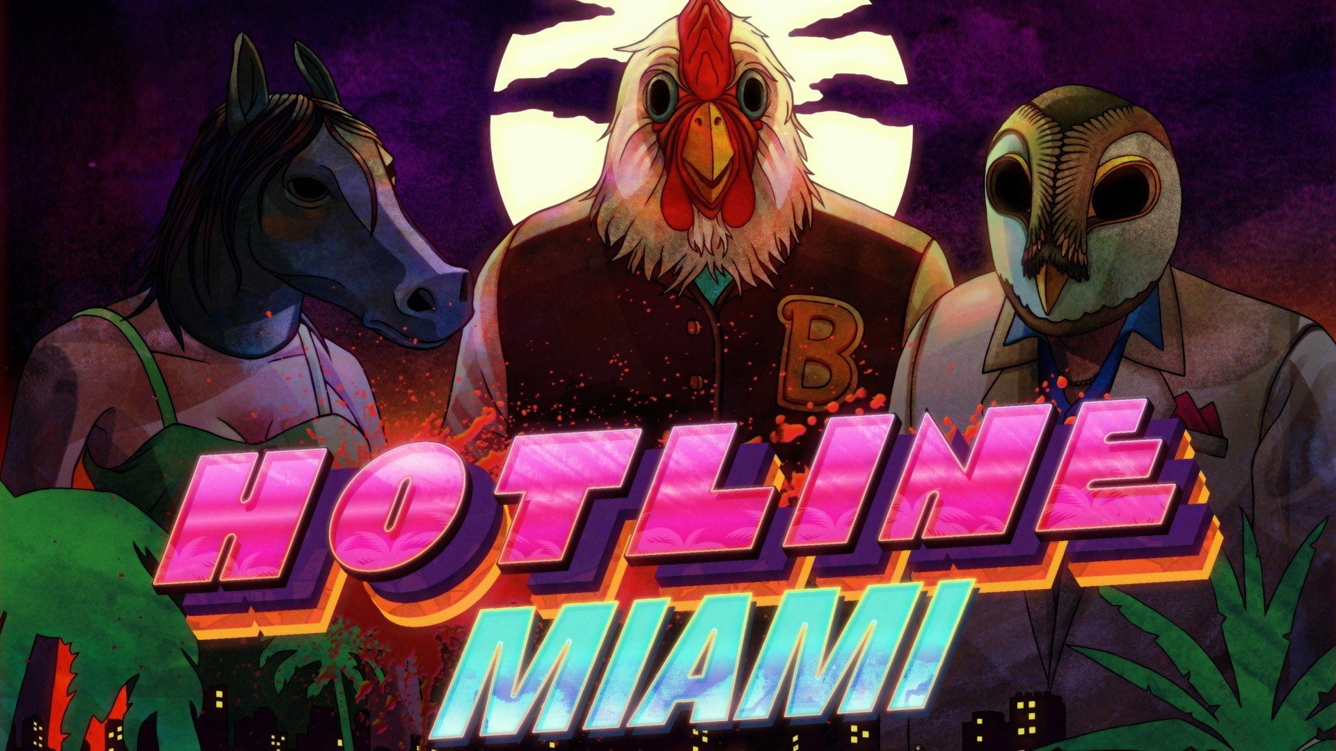 Pink, Hotline Miami, 1080P, Hotline Miami 2, HD Wallpaper