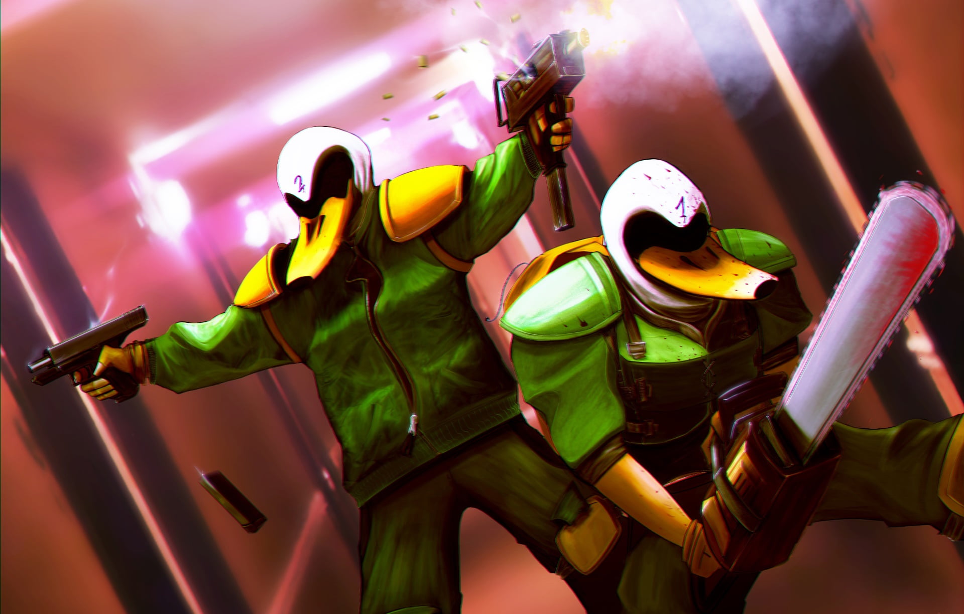 video games, artwork, Video Game Art, Hotline Miami, 1080P, HD Wallpaper