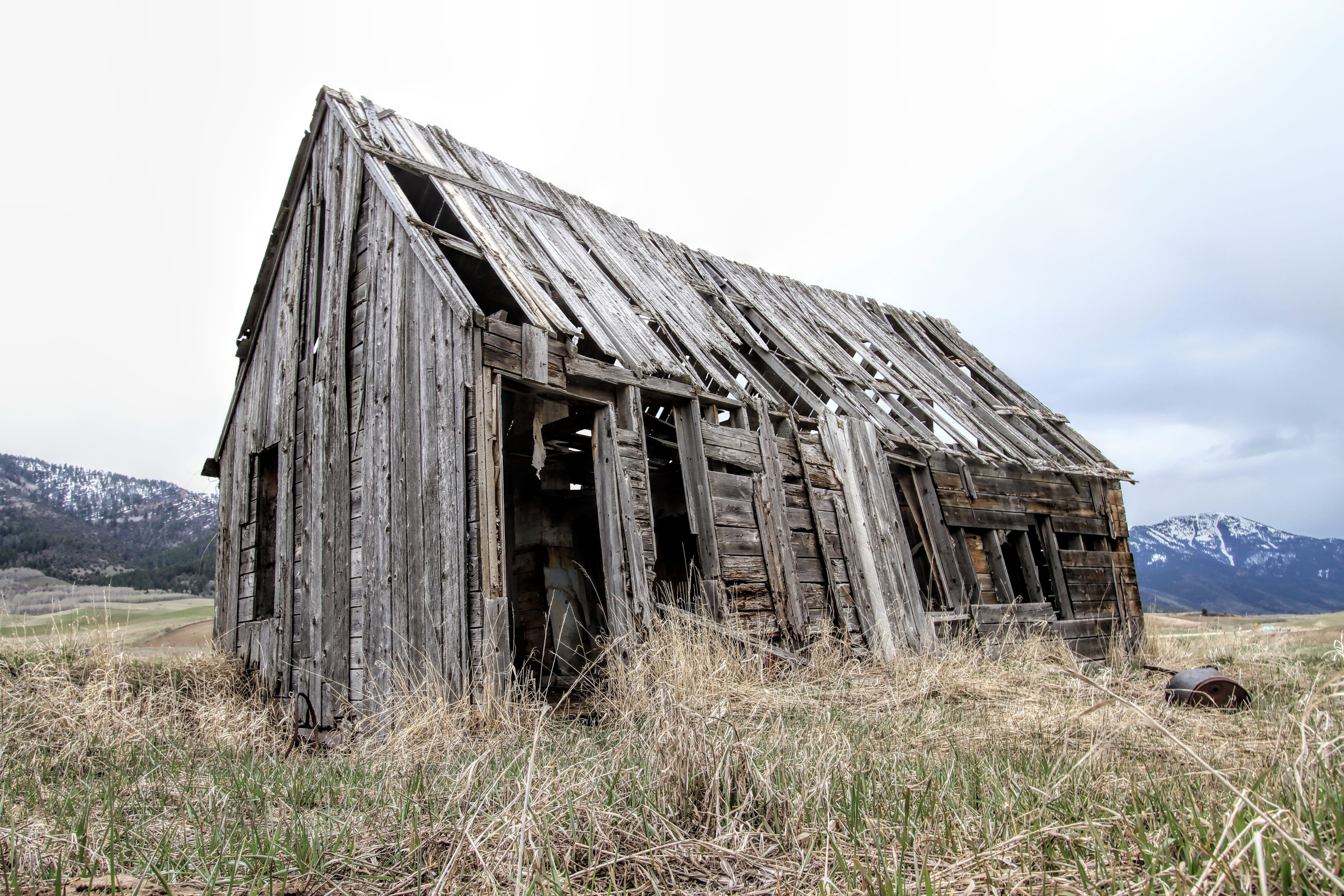 demolished, architecture And Buildings, structure, Farm, Home, landscape, ruined, rustic, barn, rural, no People, house, deterioration, farm, 5K, nature, HD Wallpaper