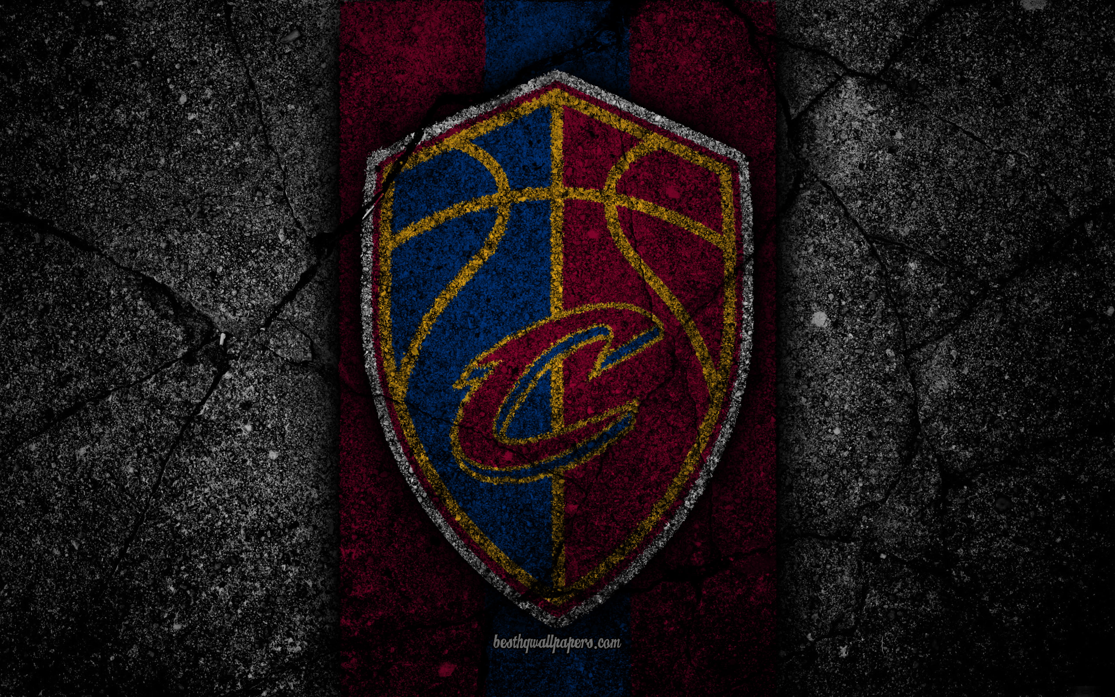 Logo, NBA, Basketball, Cleveland Cavaliers, 4K, HD Wallpaper