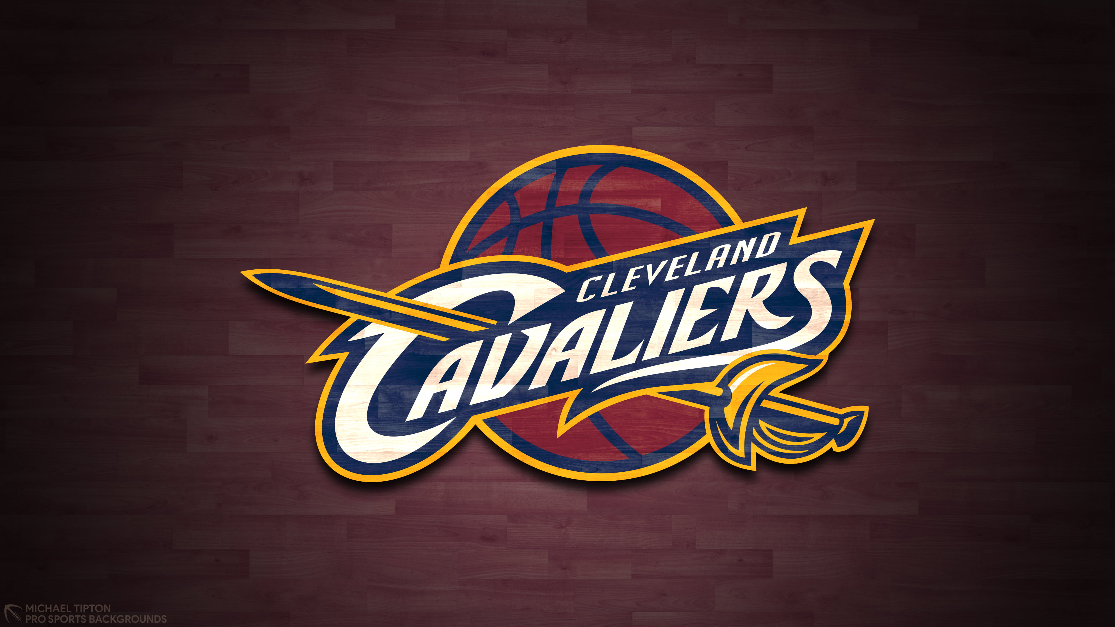 NBA, 4K, Logo, Basketball, Cleveland Cavaliers, HD Wallpaper