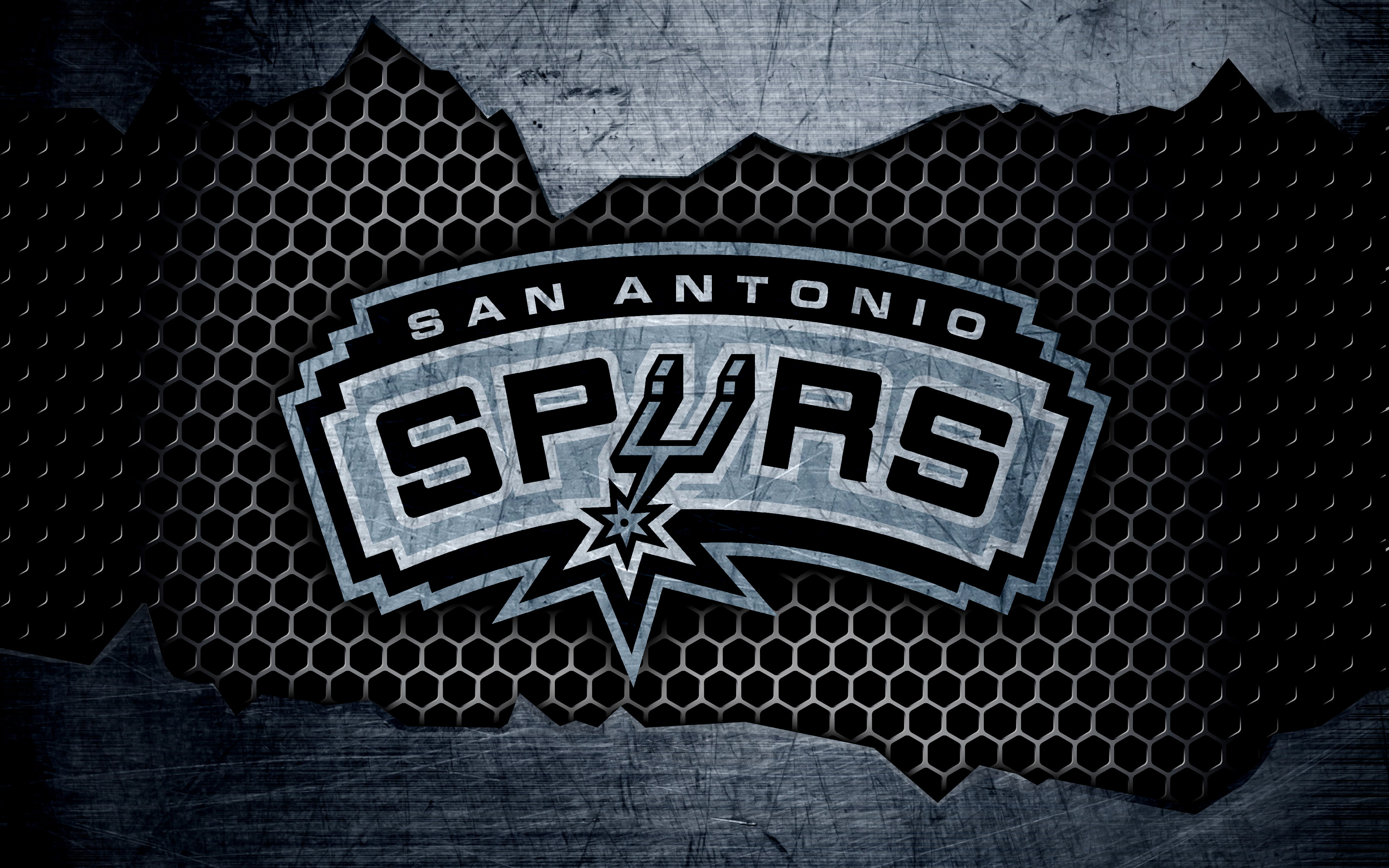 San Antonio Spurs, Logo, Basketball, NBA, 4K, HD Wallpaper