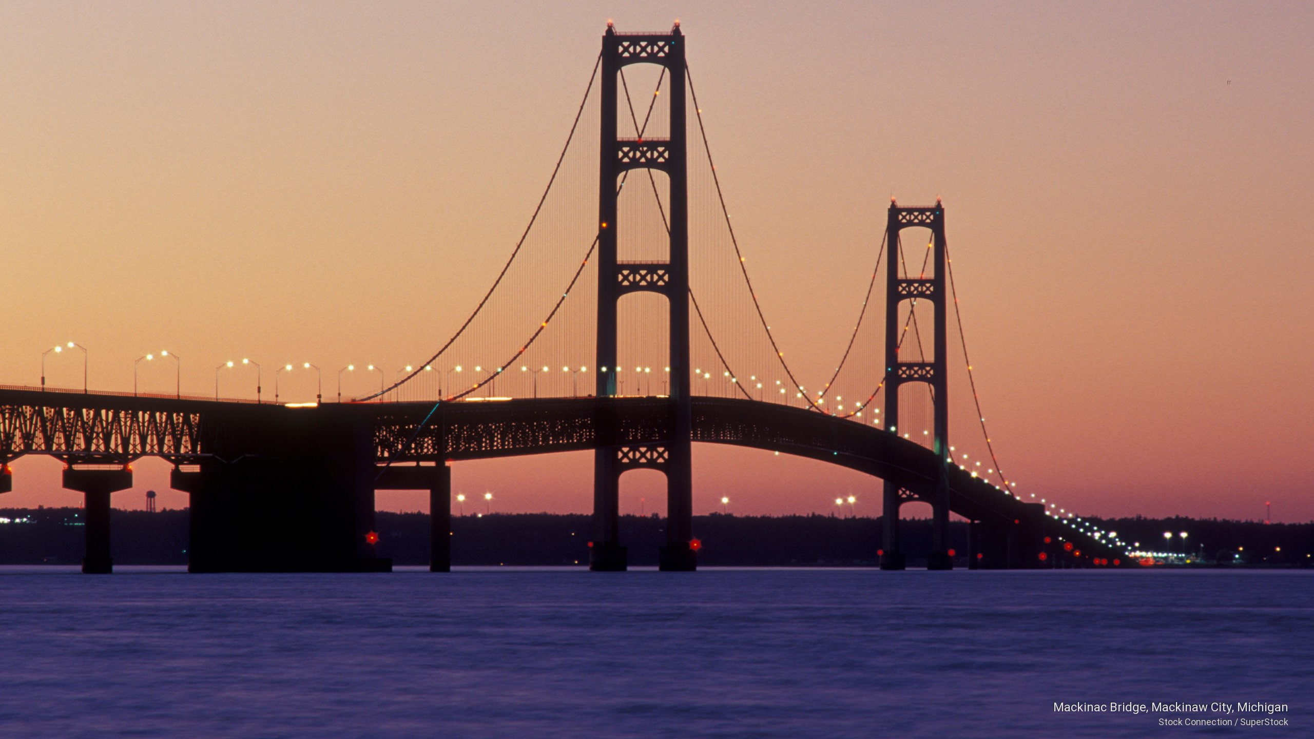 mackinac, mackinaw, michigan, bridge, city, 2K, Architecture, HD Wallpaper