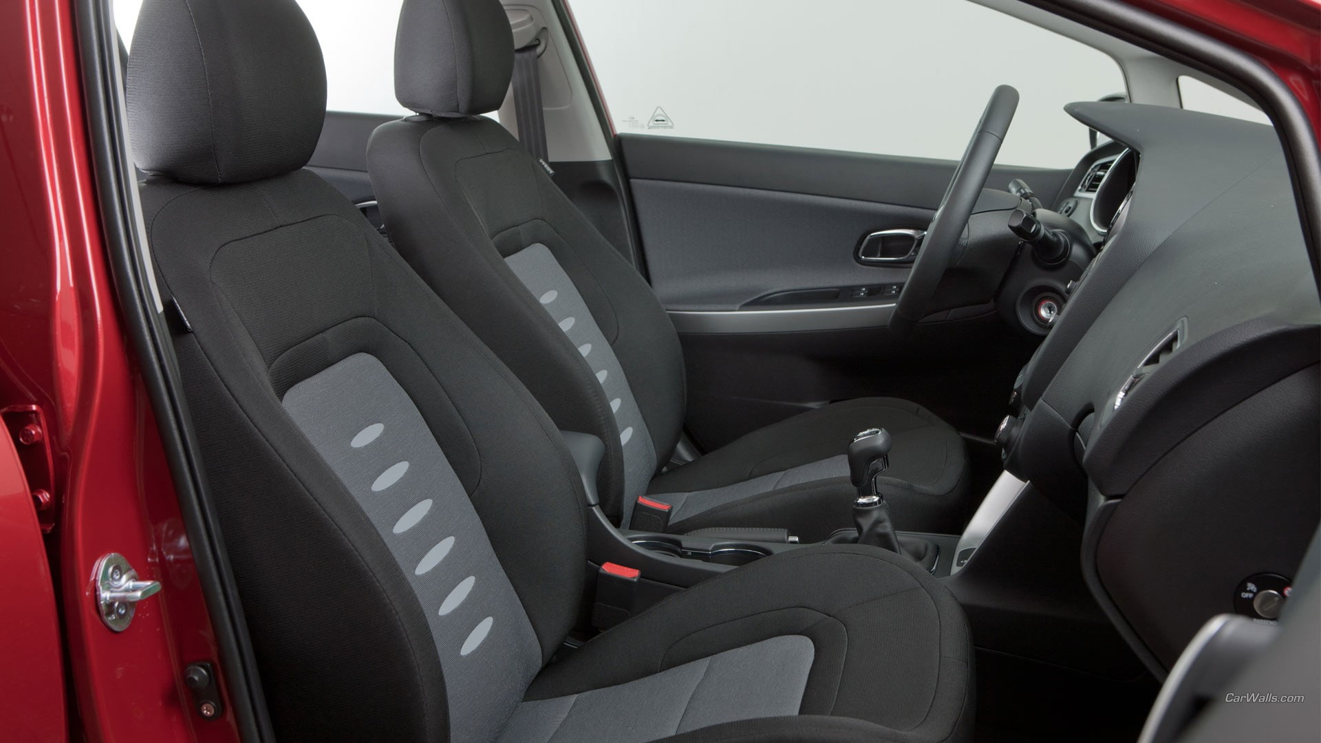 car, no people, vehicle, airplane, Kia Ceed, day, 1080P, vehicle interior, red cars, Kia, dashboard, steering wheel, windshield, motor vehicle, modern, HD Wallpaper