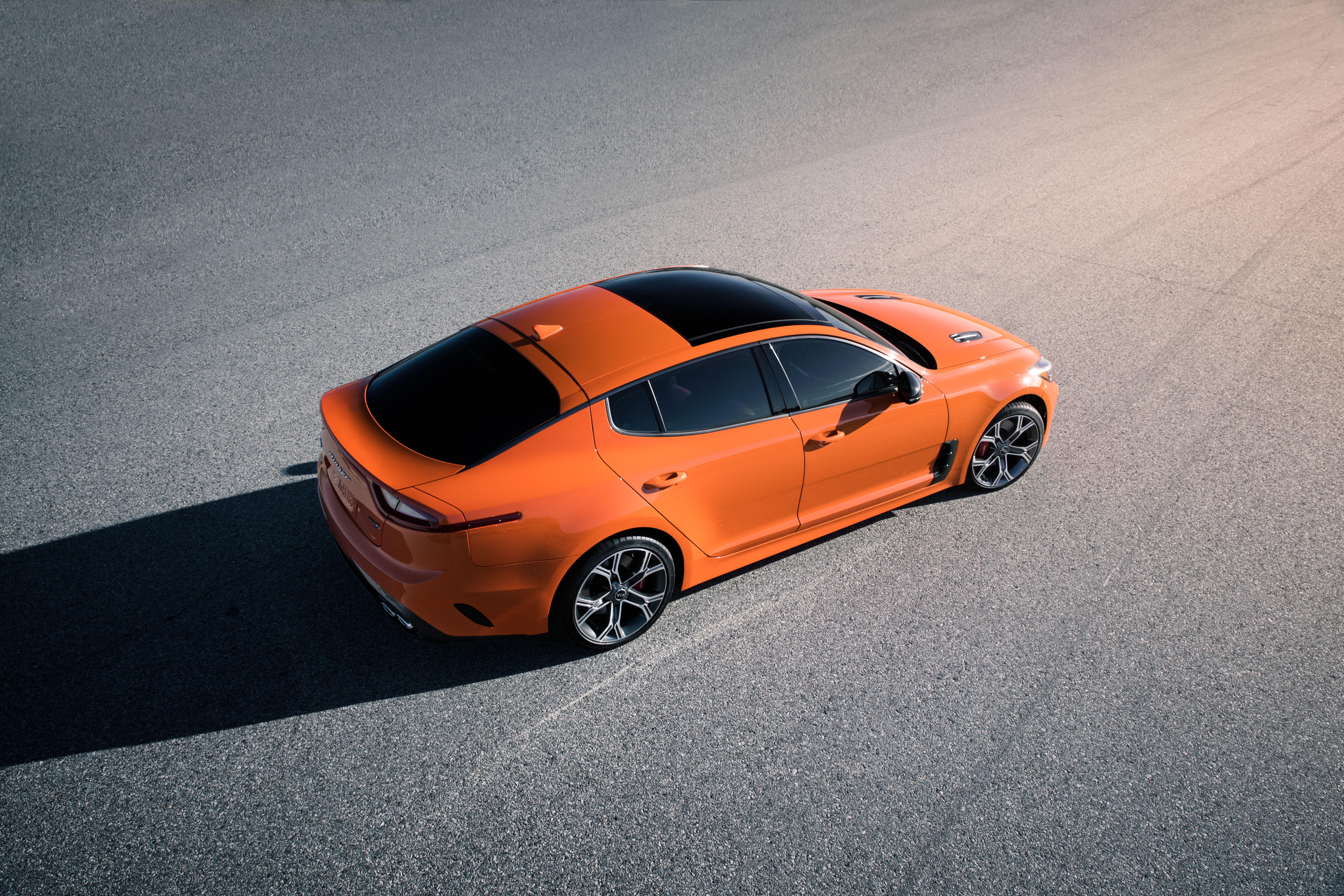 Sport Car, Kia Stinger GTS, Car, Vehicle, 5K, Kia Stinger, Orange Car, Kia, HD Wallpaper