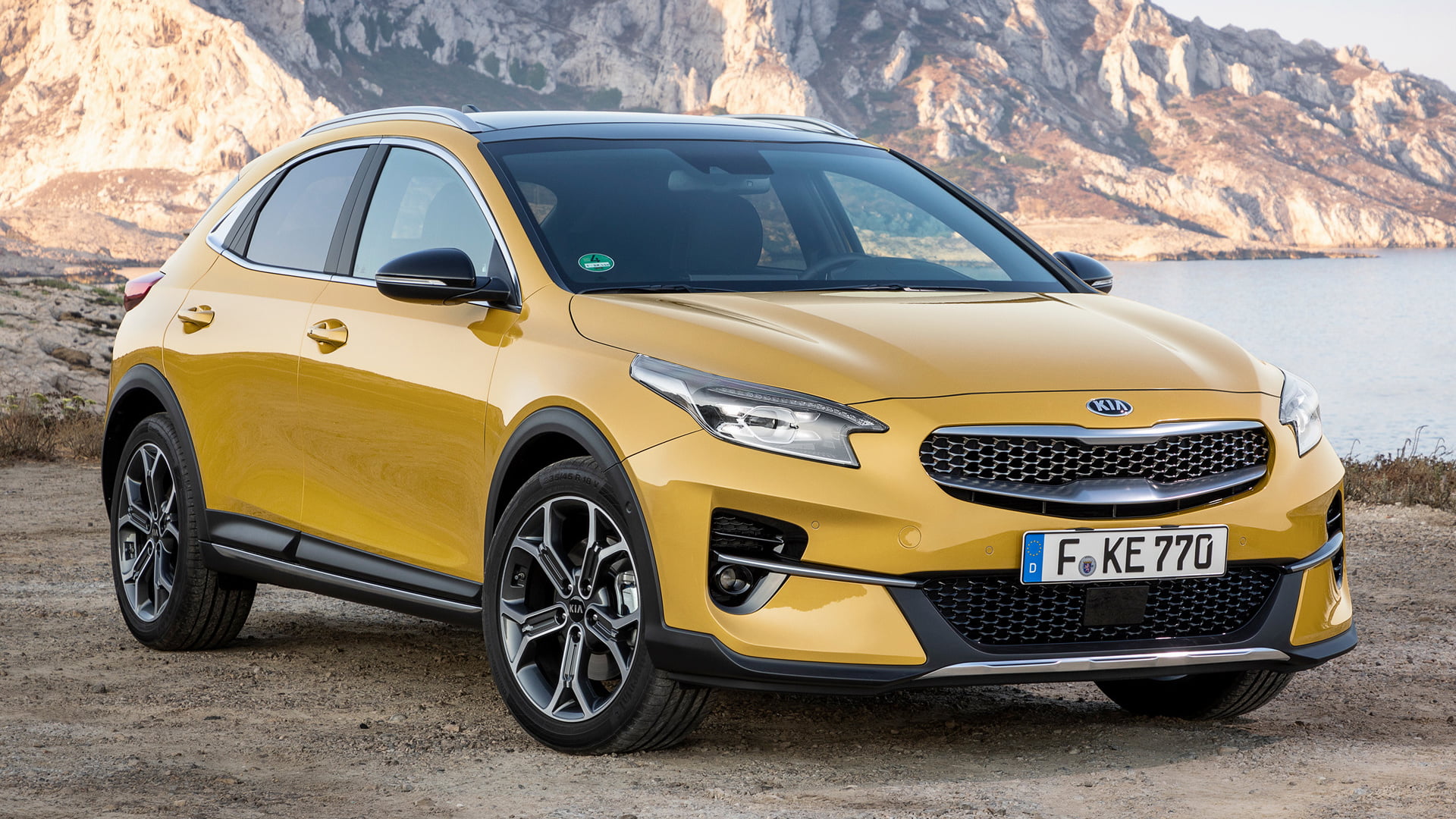 Compact Car, Yellow Car, Crossover Car, SUV, 1080P, Kia XCeed, Kia, Car, HD Wallpaper