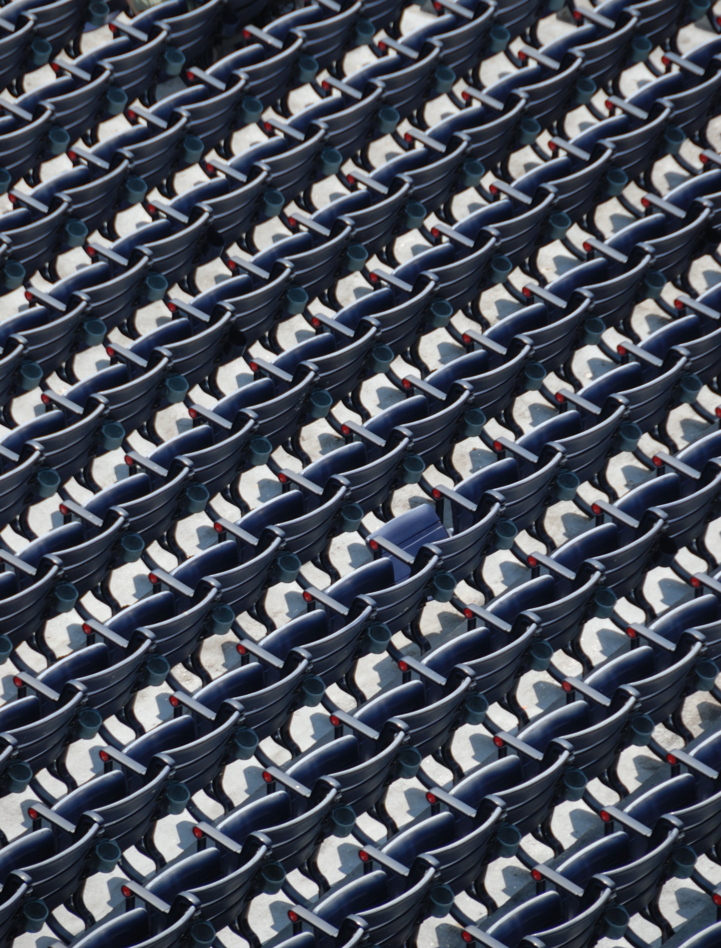 nobody, blue, stadium, football, side by side, section, empty, chair, seating, high angle view, in a row, nature, close-up, seat, vacant, arena, bench, Phone HD Wallpaper
