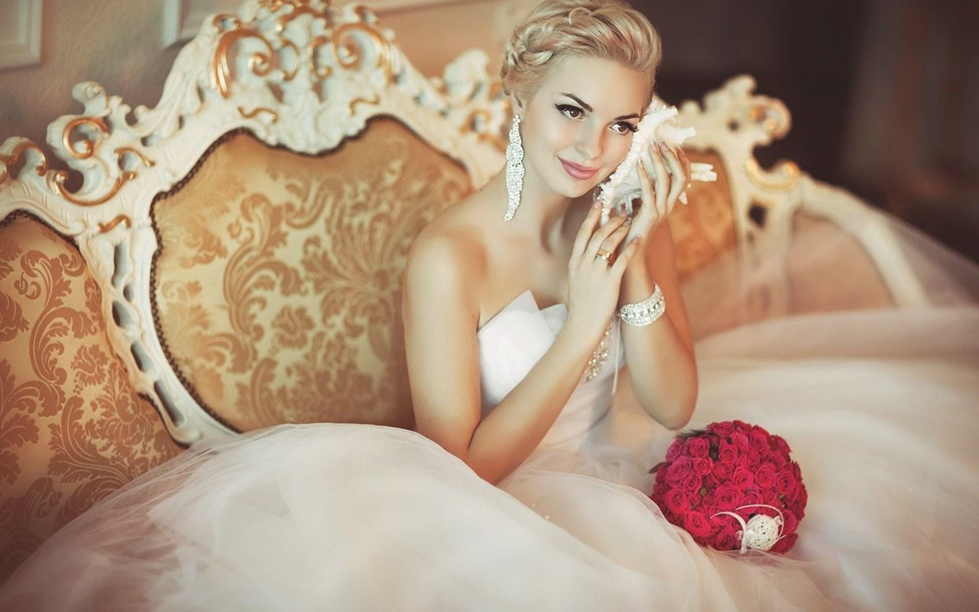 girl, beautiful, bride, 1080P, HD Wallpaper