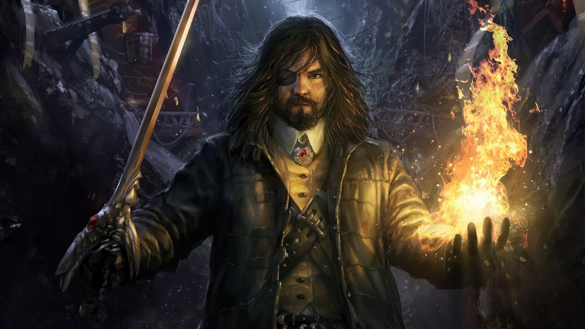 fantasy, hd, 1080P, sorcerer, HD Wallpaper