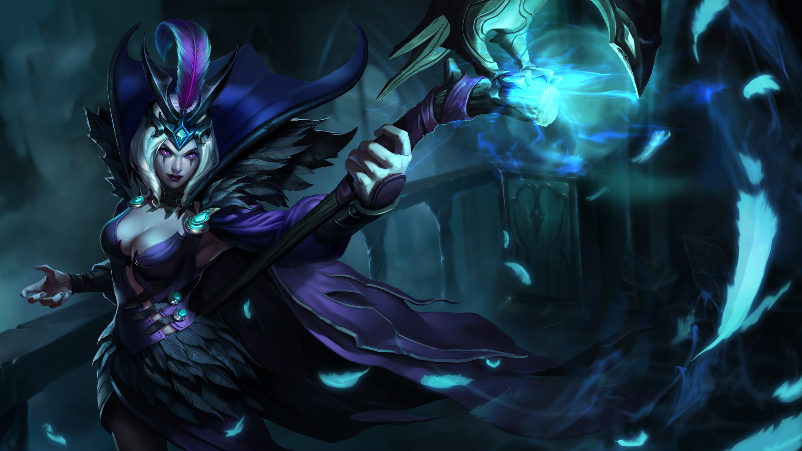 female likeness, art and craft, magician, statue, craft, purple, nature, creativity, studio shot, Video Game Girls, video games, motion, multi colored, HD Wallpaper