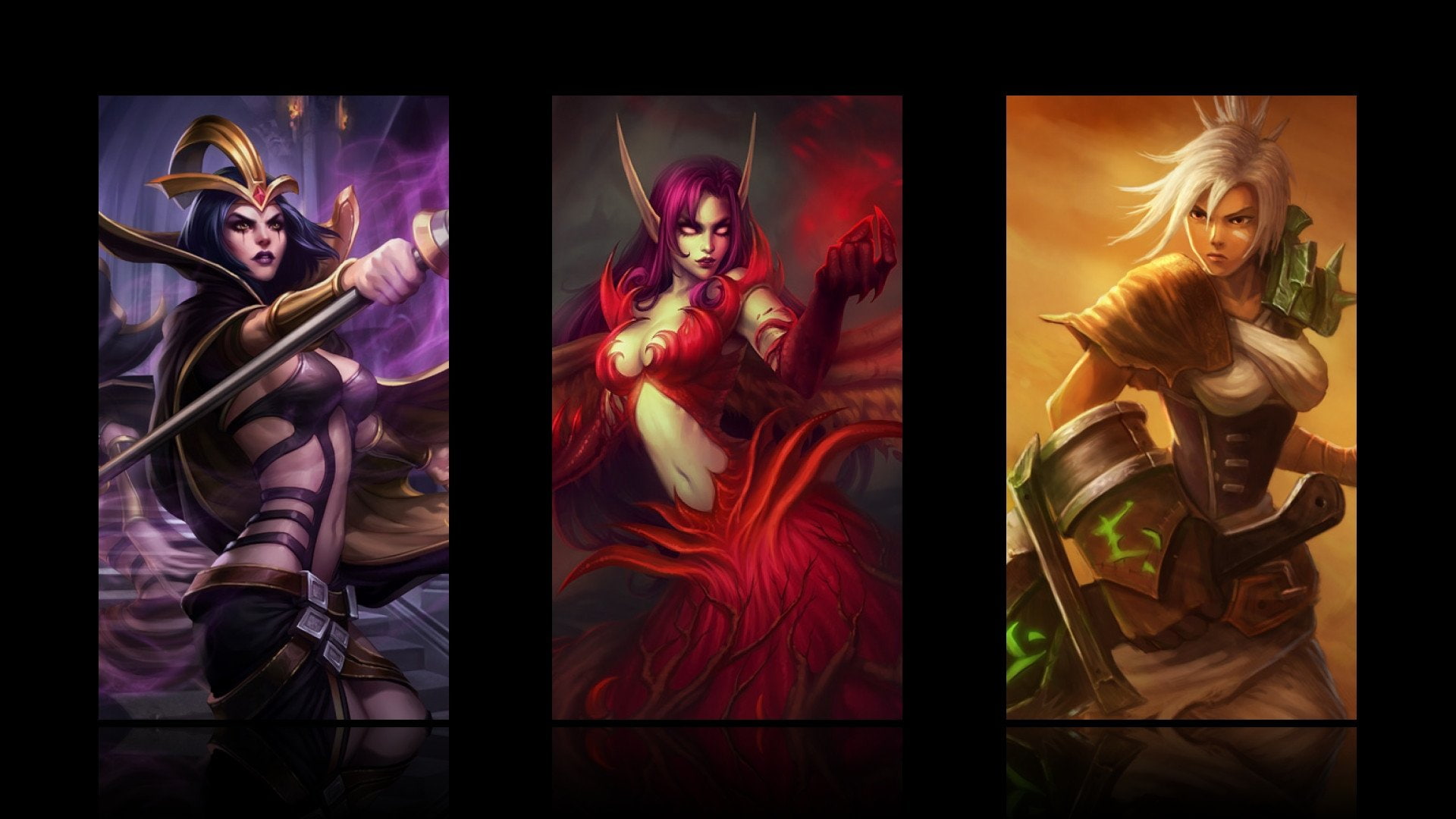 Video Game, LeBlanc (League Of Legends), 1080P, Morgana (League Of Legends), Riven (League Of Legends), League Of Legends, HD Wallpaper