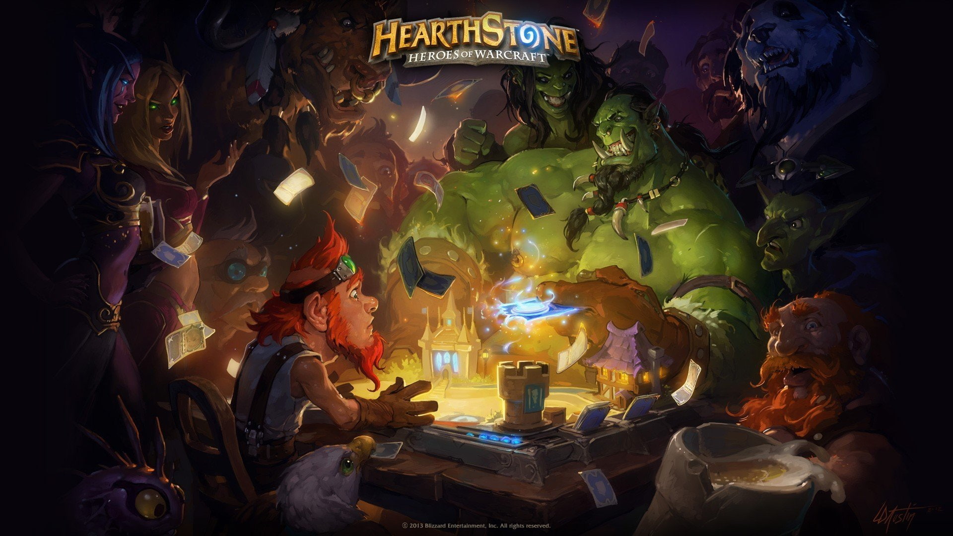 1080P, war, x, games, god, Hearthstone: Heroes Of Warcraft, hearthstone, px, video, hd, heroes, art, warcraft, 1920x1080 px, HD Wallpaper
